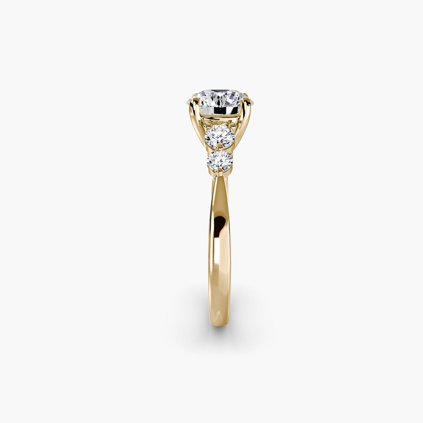 Solitaire Round 18Kt Yellow Gold Ring Setting - 3