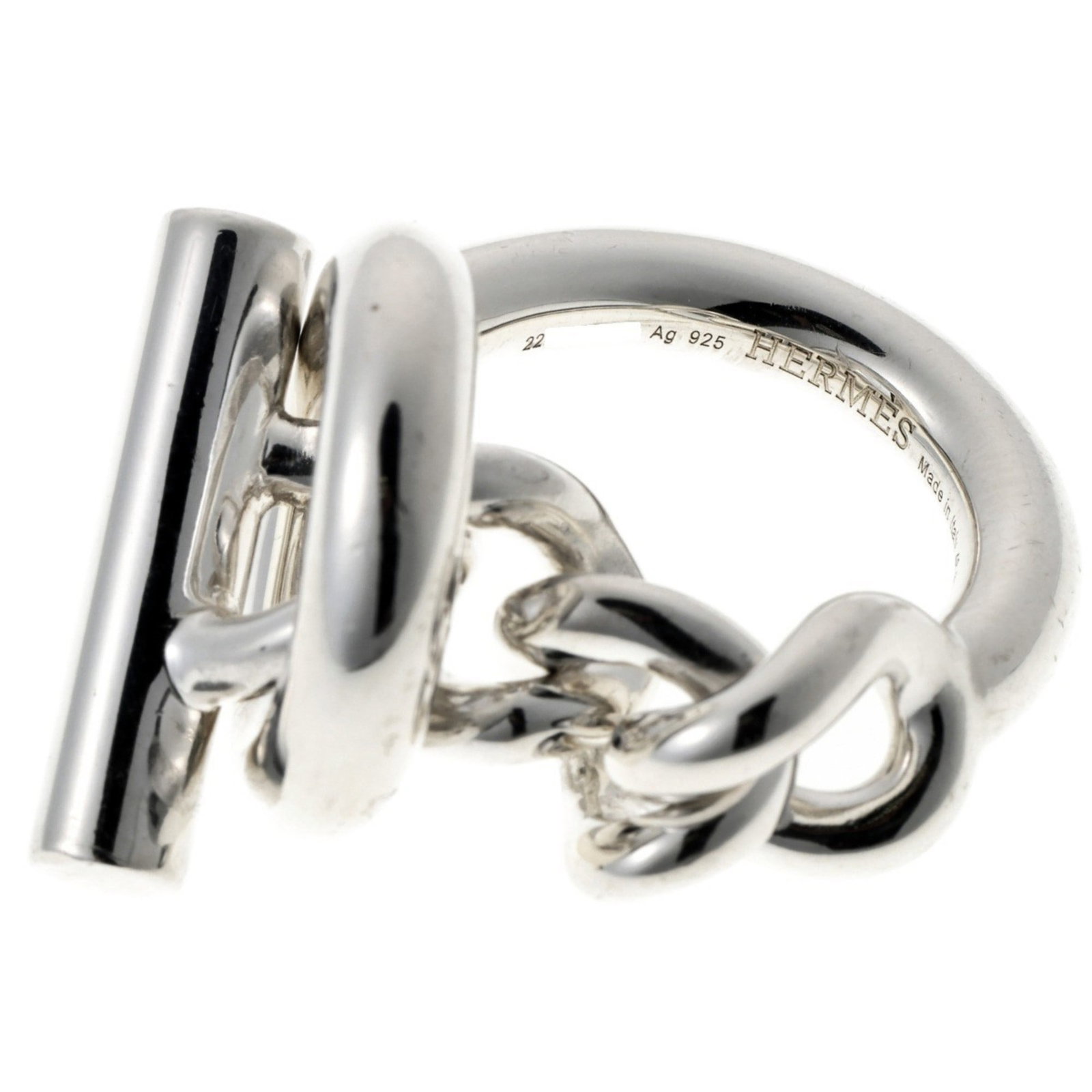 Silver Ring Band Hermes 925 - 4