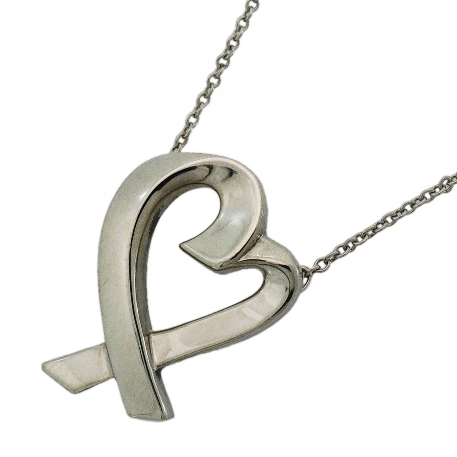 Sterling Silver 925 Necklace Loving Heart Tiffany Women's (1 of 7)