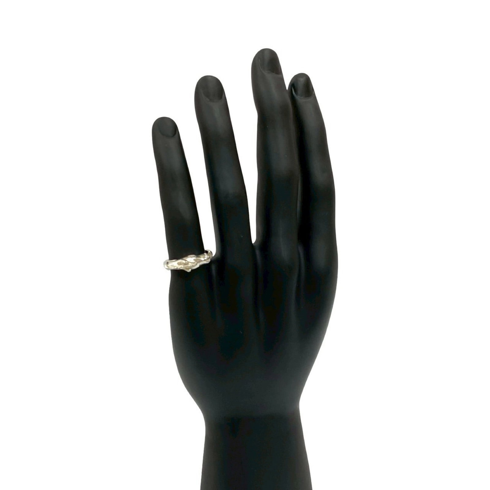 Silver Ring Band Hermes 925 - 2