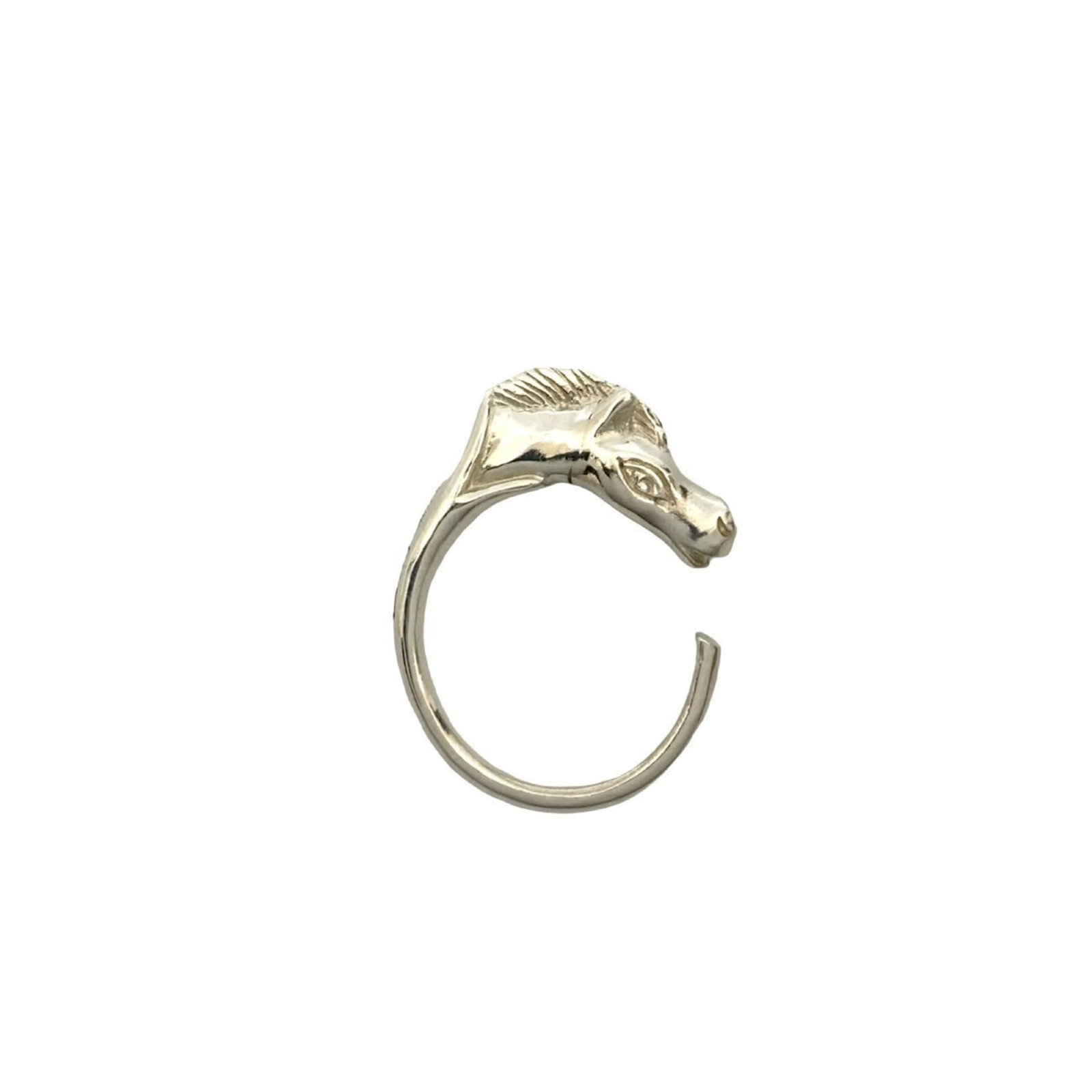 Silver Ring Band Hermes 925 - 3