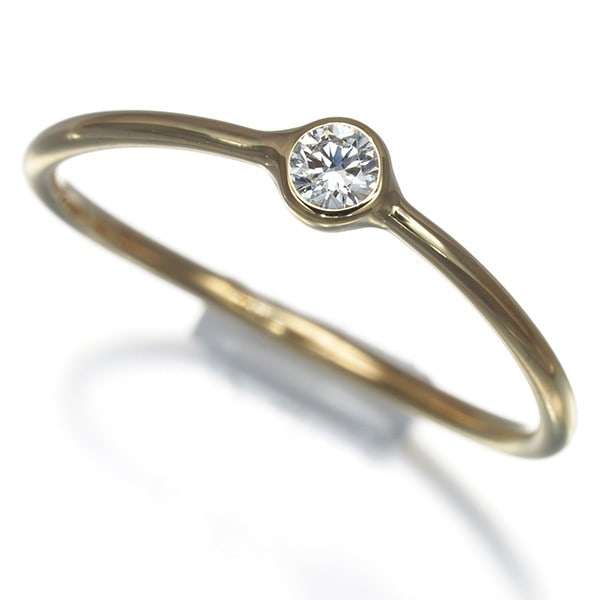 Tiffany&Co. Ring Diamond Wave Single-Row Us5 18K 750 Yellow Gold (1 of 5)