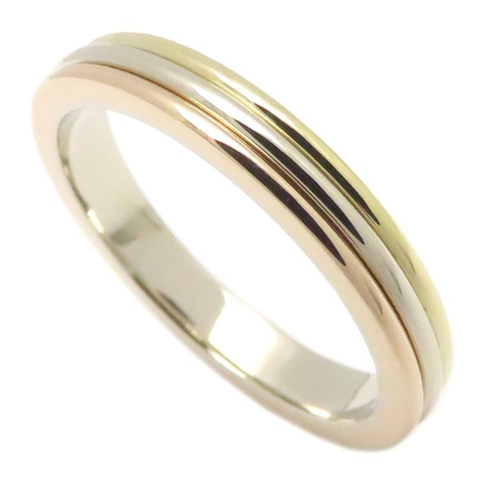 Cartier Band Ring Pink Gold (18K) White Gold (18K) Yellow Gold (18K): Cartier Band Ring Pink Gold (18K) White Gold (18K) Yellow Gold (18K) Cartier Band Ring in 18K Pink Gold, White Gold, and Yellow Gold. This elegant band ring features a combination of pink gold, white