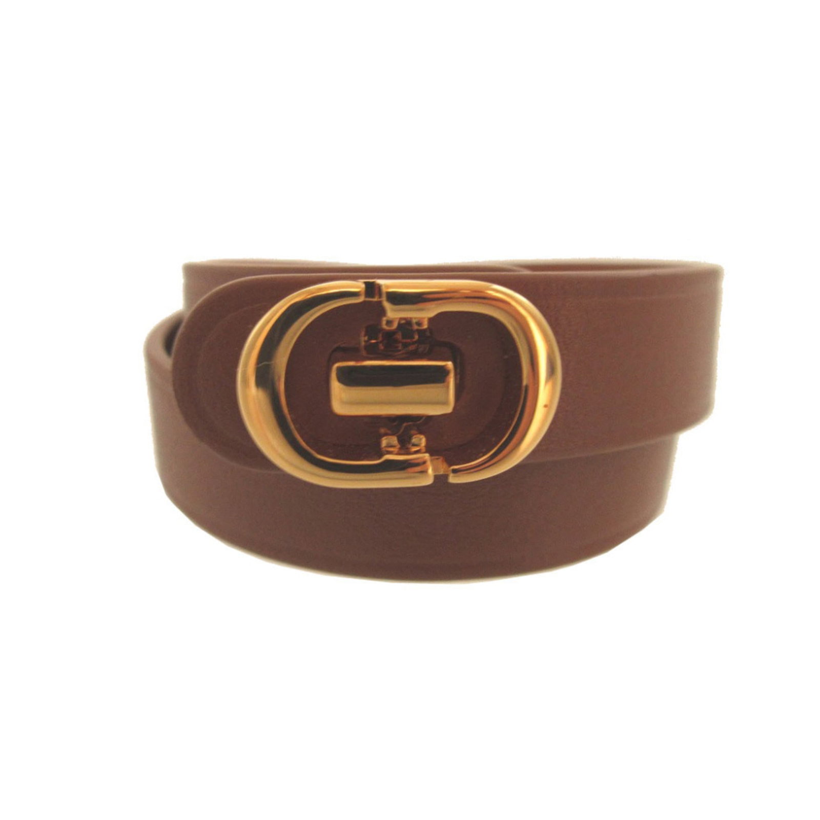 Christian Dior Charm Leather Bracelet: Christian Dior Charm Leather Bracelet Brown leather charm bracelet from Christian Dior, measuring 35cm in length. This stylish accessory features the iconic brand's signature charm design, crafted