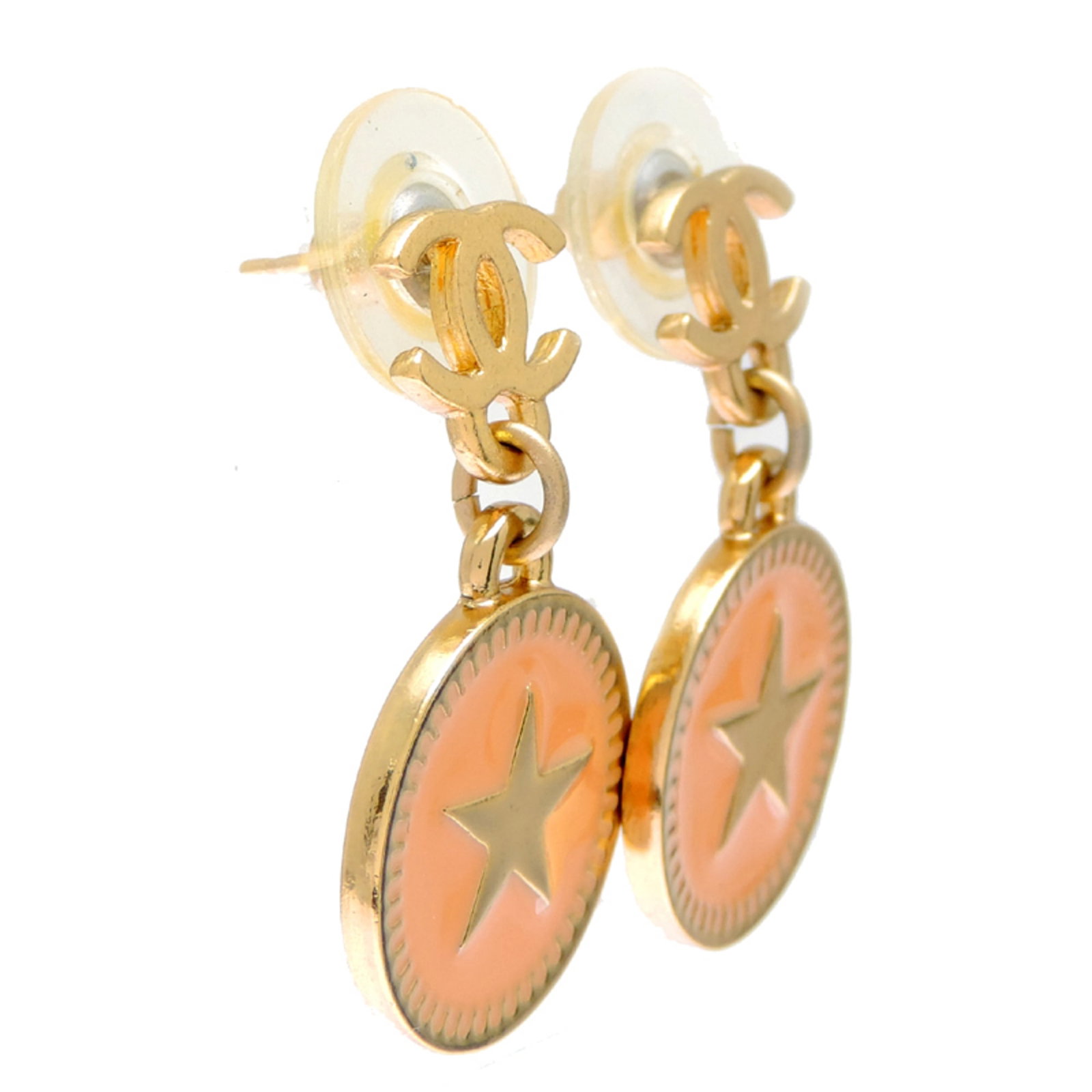 Chanel Stud Earrings Gold Plating - 2