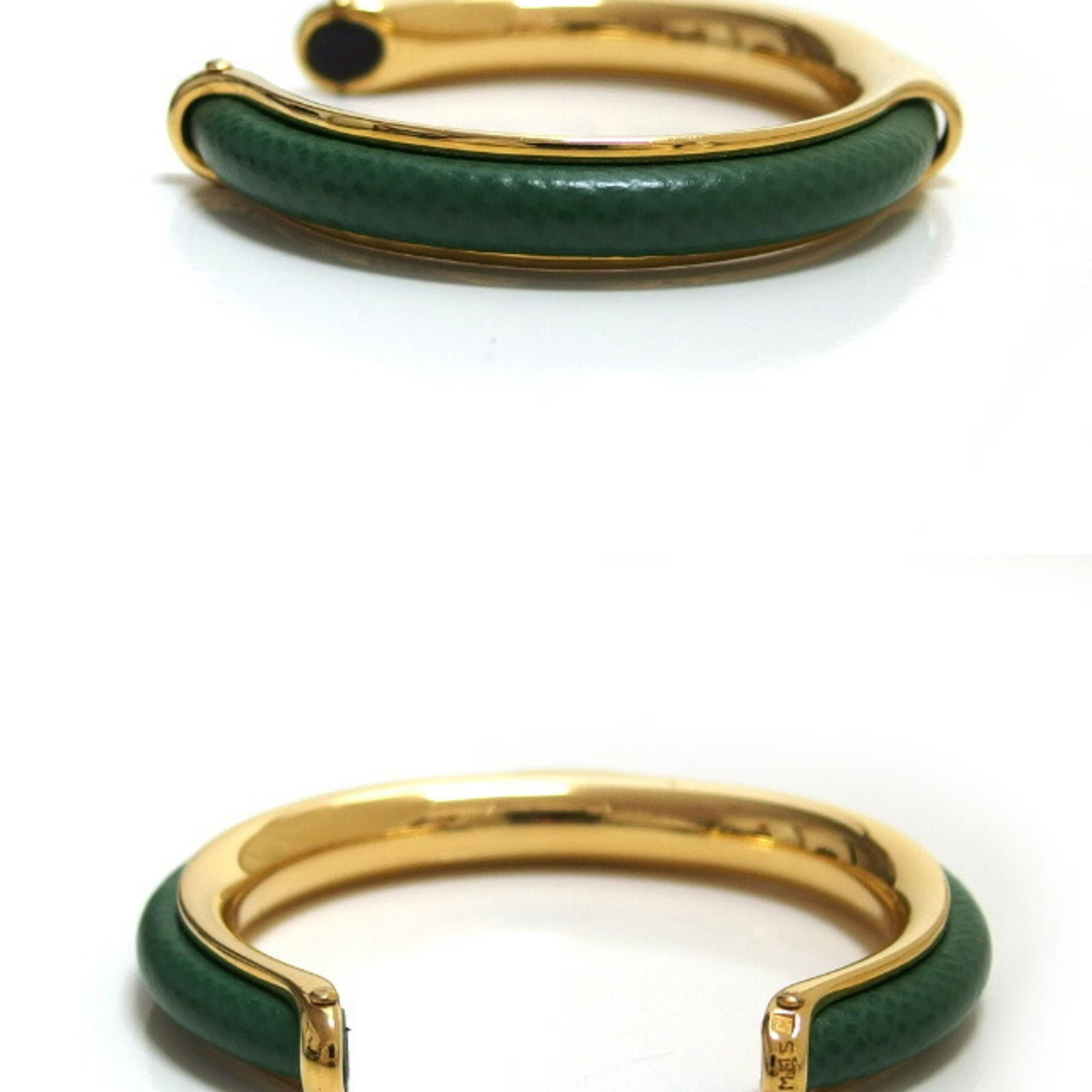 Hermes Bangle Gold Plating Leather - 4