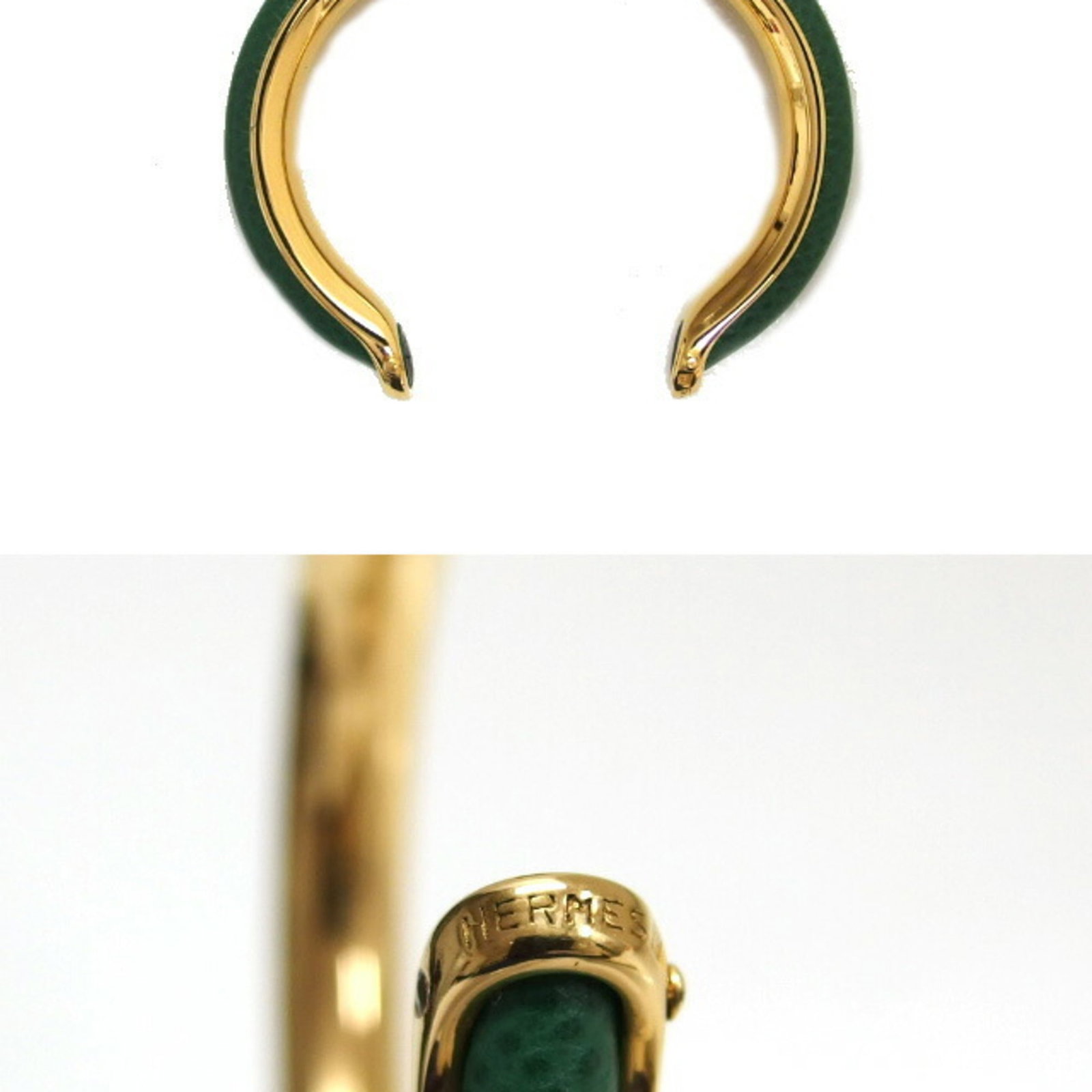 Hermes Bangle Gold Plating Leather - 5