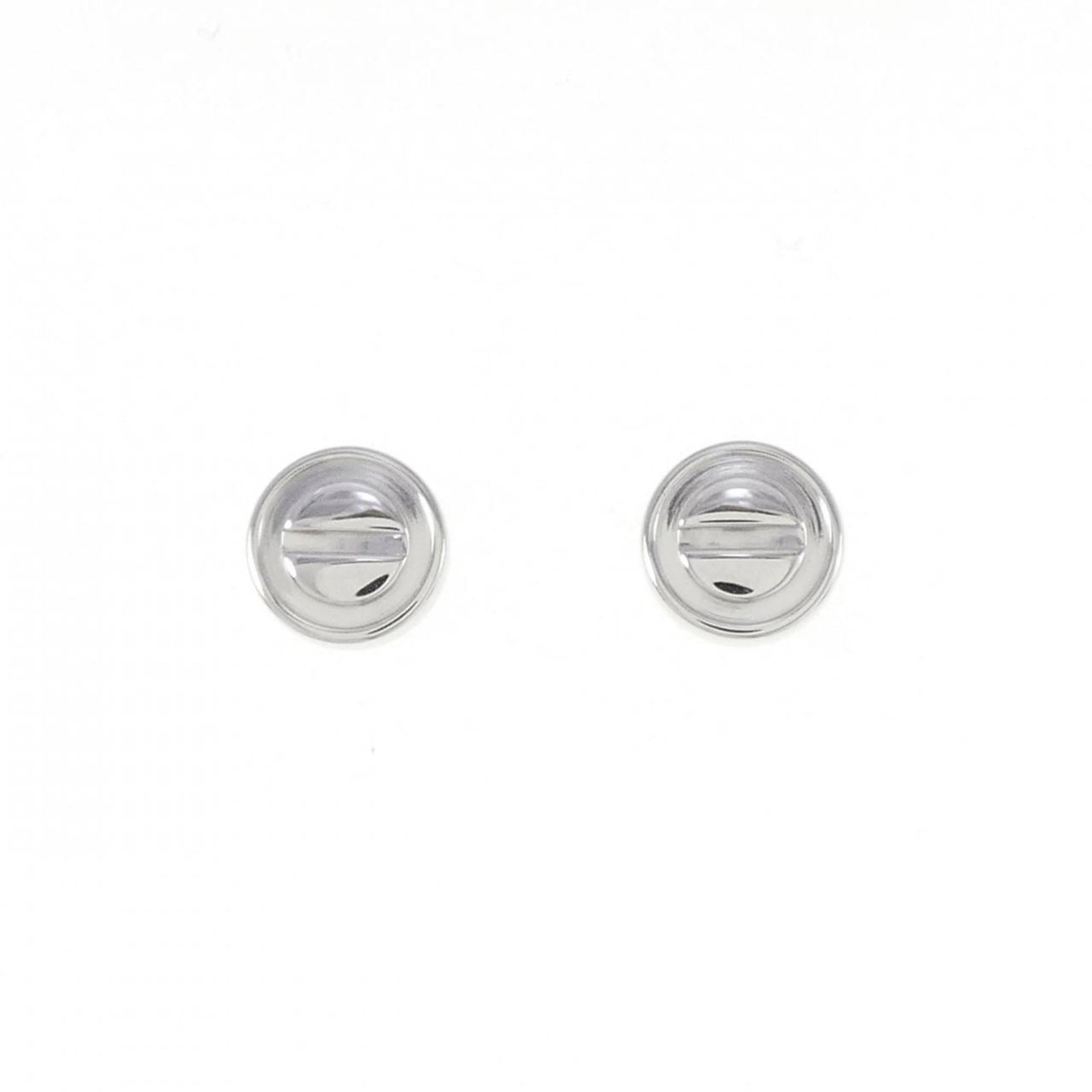 Gold Cartier Stud White Earrings: Gold Cartier Stud White Earrings Cartier's iconic Love line is represented in these elegant stud earrings, crafted from 18K white gold and featuring a sleek, understated design. The subtle presence of