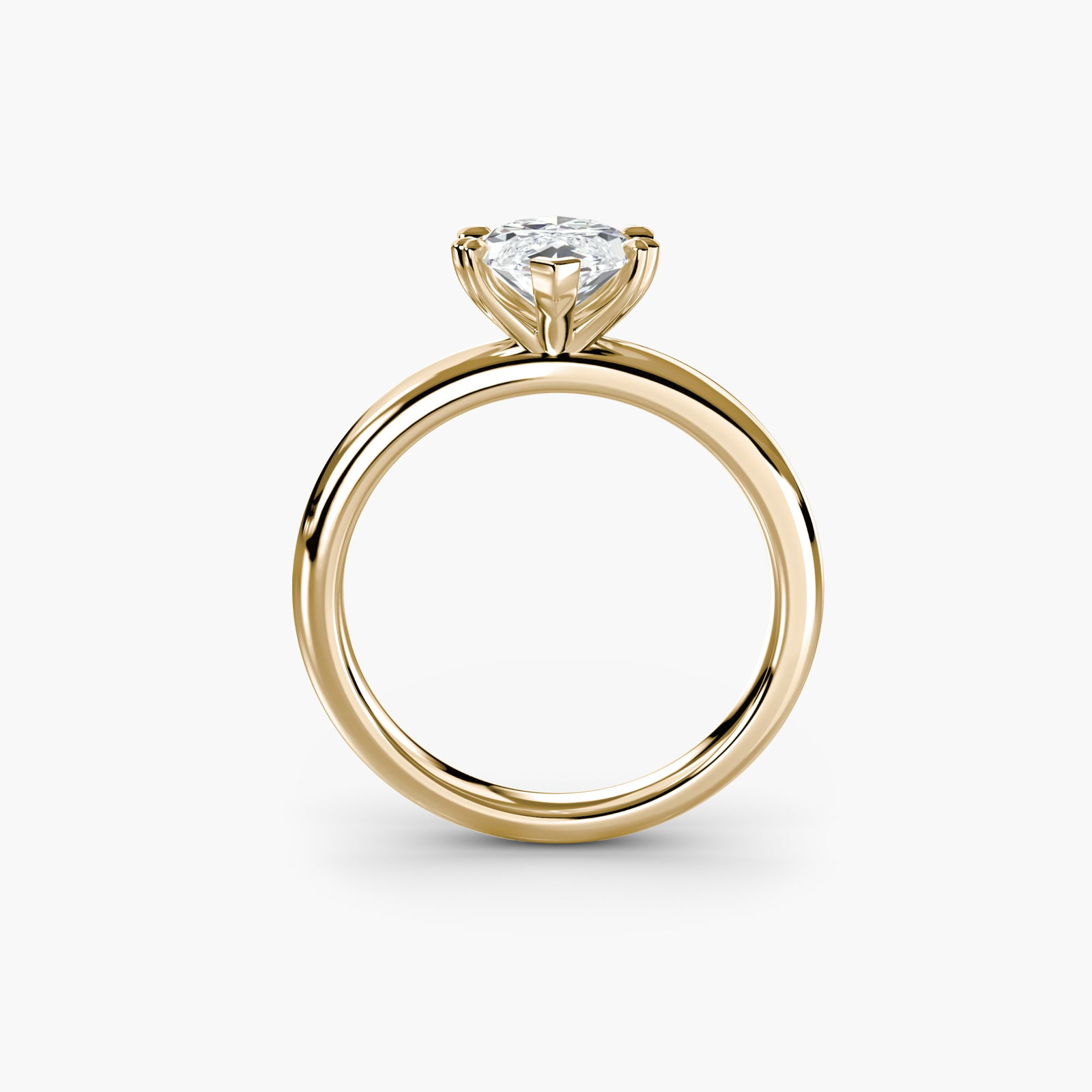 Solitaire Marquise 14Kt Yellow Gold Ring Setting: Solitaire Marquise 14Kt Yellow Gold Ring Setting Marquise cut diamonds are a timeless choice, and this 14Kt yellow gold ring setting showcases their elegance. With a sturdy metal weight of 3.63 grams