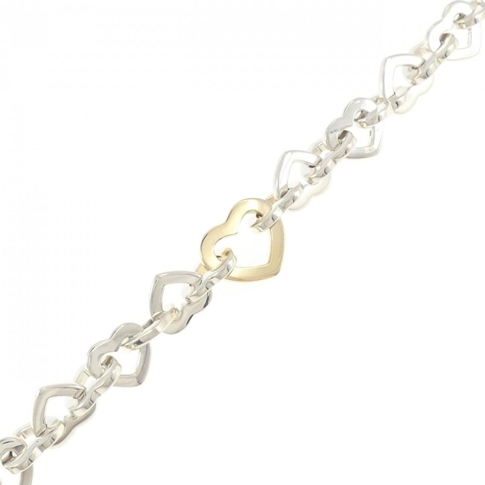 Tiffany Link Bracelet Silver 925 Yellow Gold (18K): Tiffany Link Bracelet Silver 925 Yellow Gold (18K) Silver and yellow gold (18K) come together in the sleek design of this Tiffany Link bracelet, crafted from high-quality materials with a width of