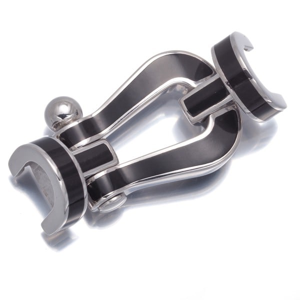 Buckle Force Fred For Black 10 White Gold 750 Enamel 18k Lm: Buckle Force Fred For Black 10 White Gold 750 Enamel 18k Lm Buckle Force Fred for Black 10 White Gold 750 Enamel 18k Lm features an 18k white gold buckle with a sleek design and enamel finish.
