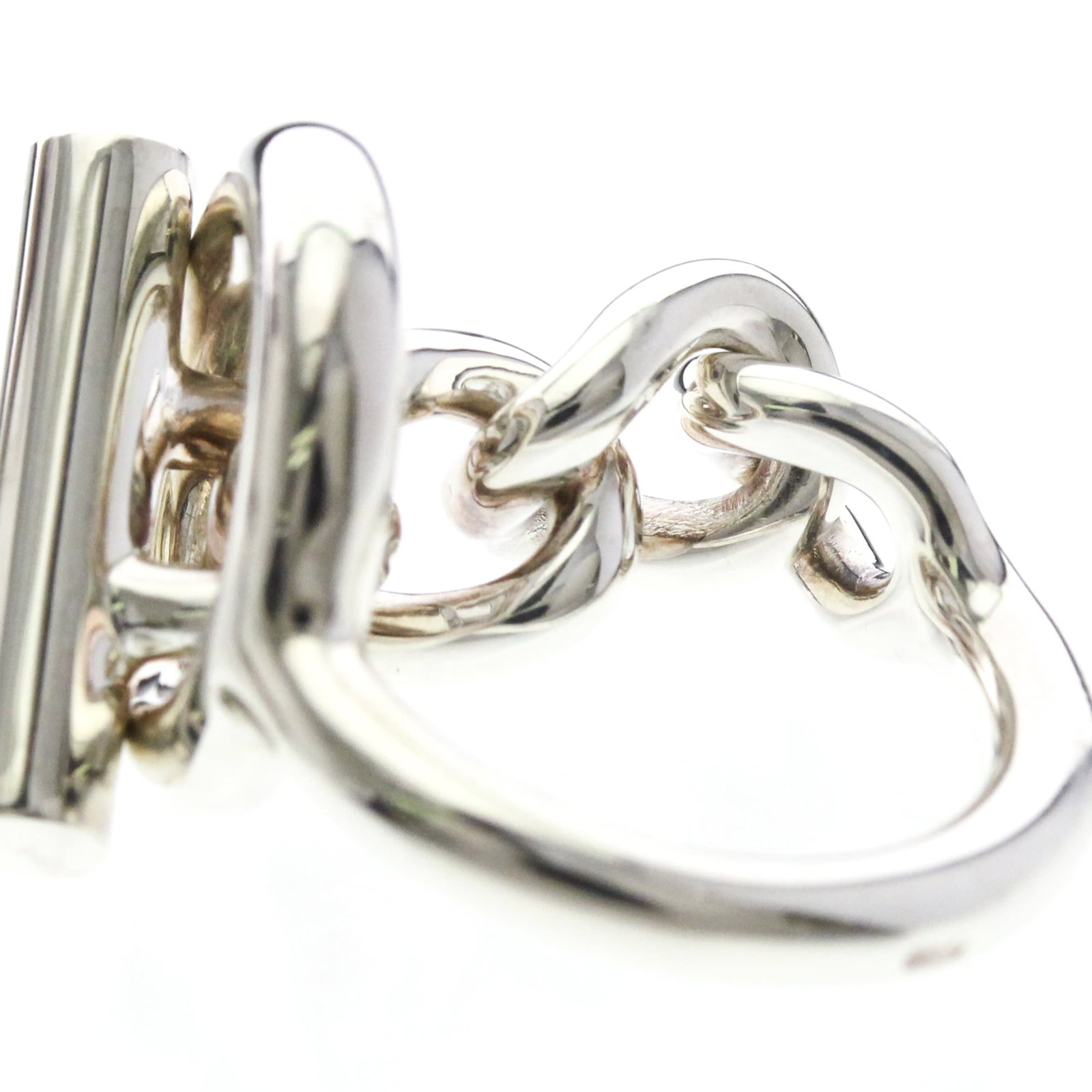 Silver Ring Band Hermes 925 - 8