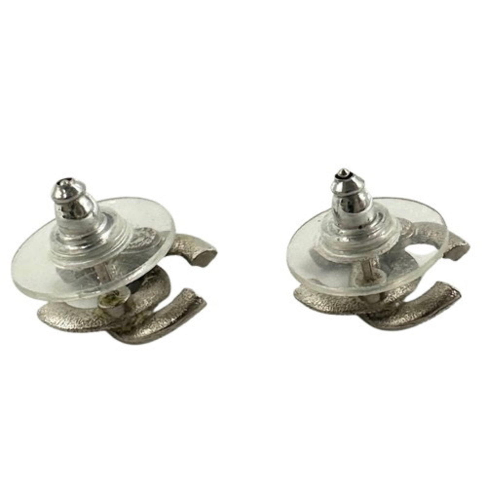 Metal Stud Chanel Earrings - 3