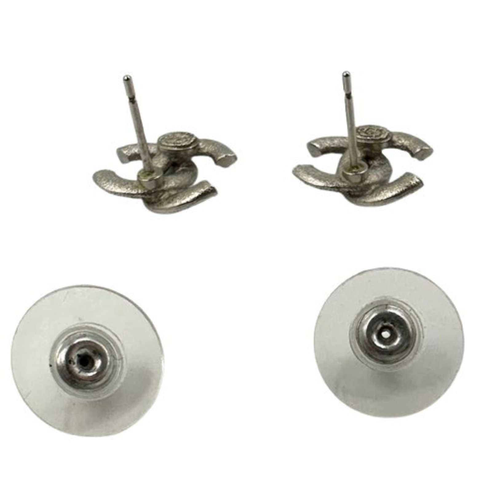 Metal Stud Chanel Earrings - 4