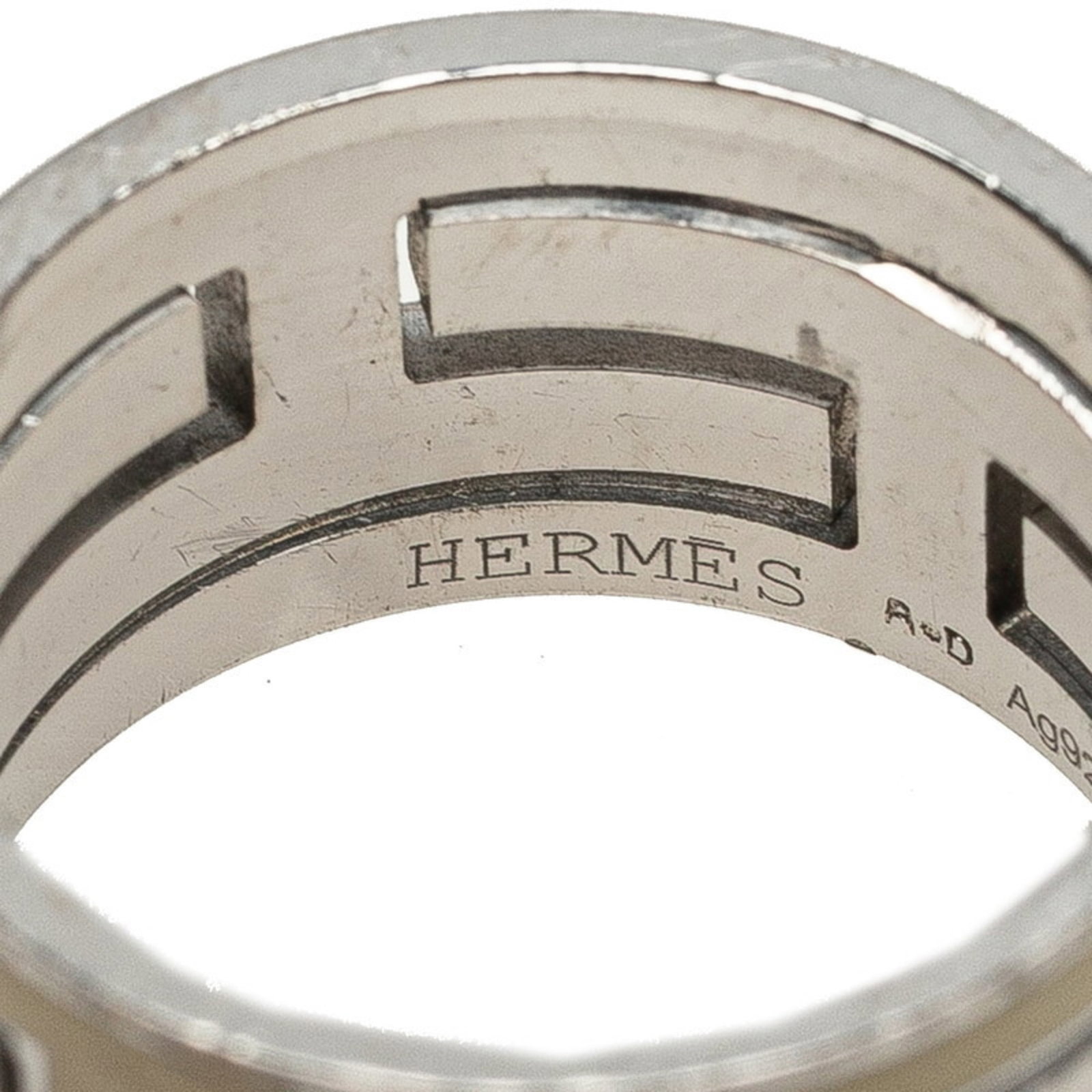 Silver Ring Band Hermes 925 - 4