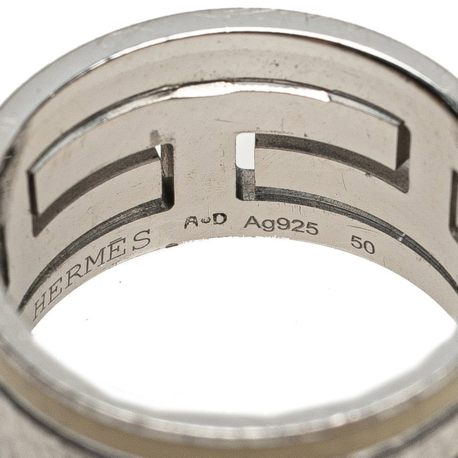 Silver Ring Band Hermes 925 - 5