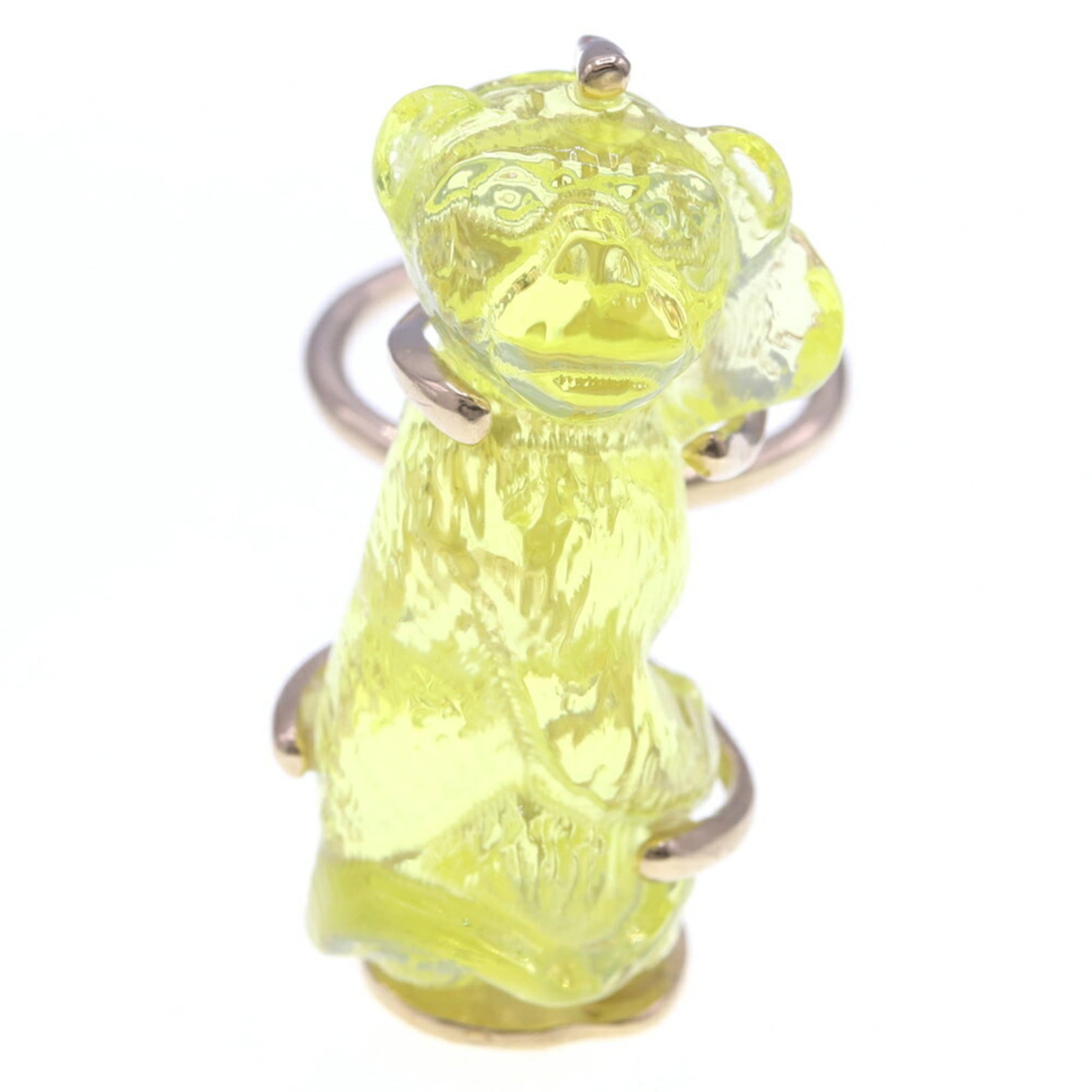 Christian Dior Band Ring Metal Plastic: Christian Dior Band Ring Metal Plastic Christian Dior Band Ring Metal Plastic. This yellow band ring features metal and plastic materials, with a US size 6.5 and JP size 12 fit. Weighing in at 7g,