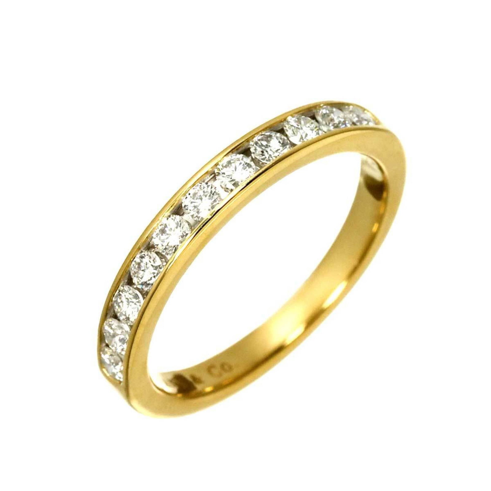 Tiffany gold ring band yellow: Tiffany gold ring band yellow Yellow gold (18K) band ring with Tiffany branding, available in US size 6.5 and Japanese size 12. This 18K yellow gold band features a distinctive Tiffany design. Item Sp