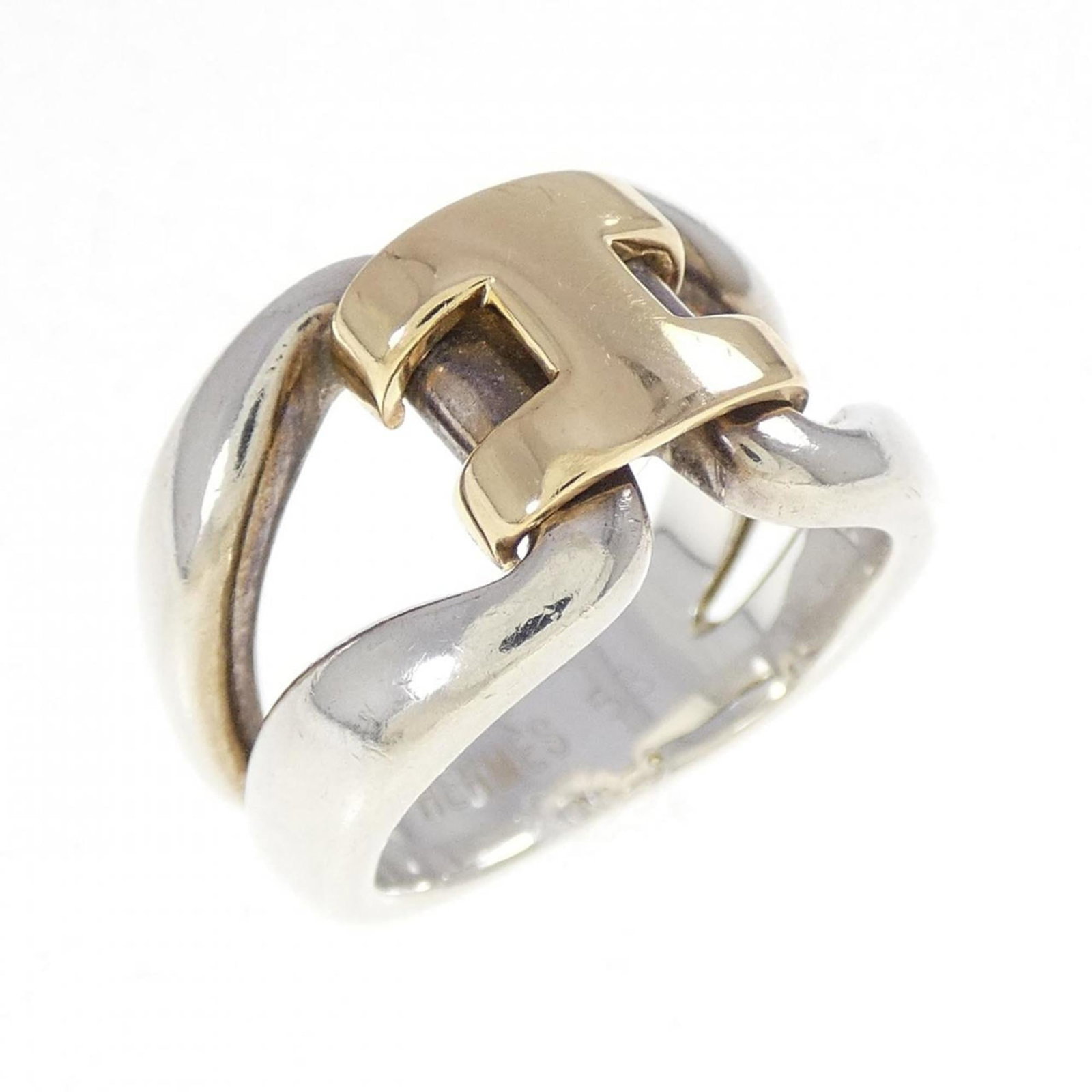 Ring Hermes Band: Ring Hermes Band The Hermes Band ring features a sleek, sophisticated design with a classic style that exudes timeless elegance. This women's band ring boasts a size 6.5 fit and a US brand size of