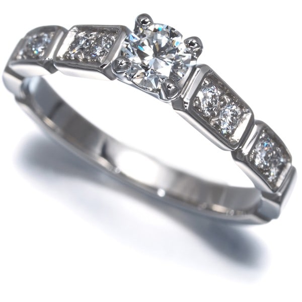 Chanel Ring Diamond 0.26Ct Premiere Promesse Solitaire Eu52 950 Platinum (1 of 7)