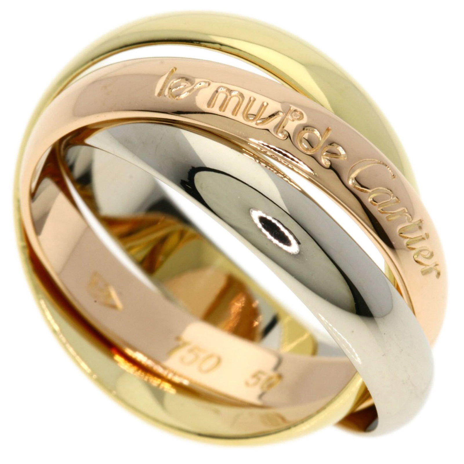 Cartier Band Ring Pink Gold (18K) White Gold (18K) Yellow Gold (18K): Cartier Band Ring Pink Gold (18K) White Gold (18K) Yellow Gold (18K) Cartier Band Ring in 18K Pink Gold, White Gold, and Yellow Gold. This elegant band ring features a combination of pink gold, white