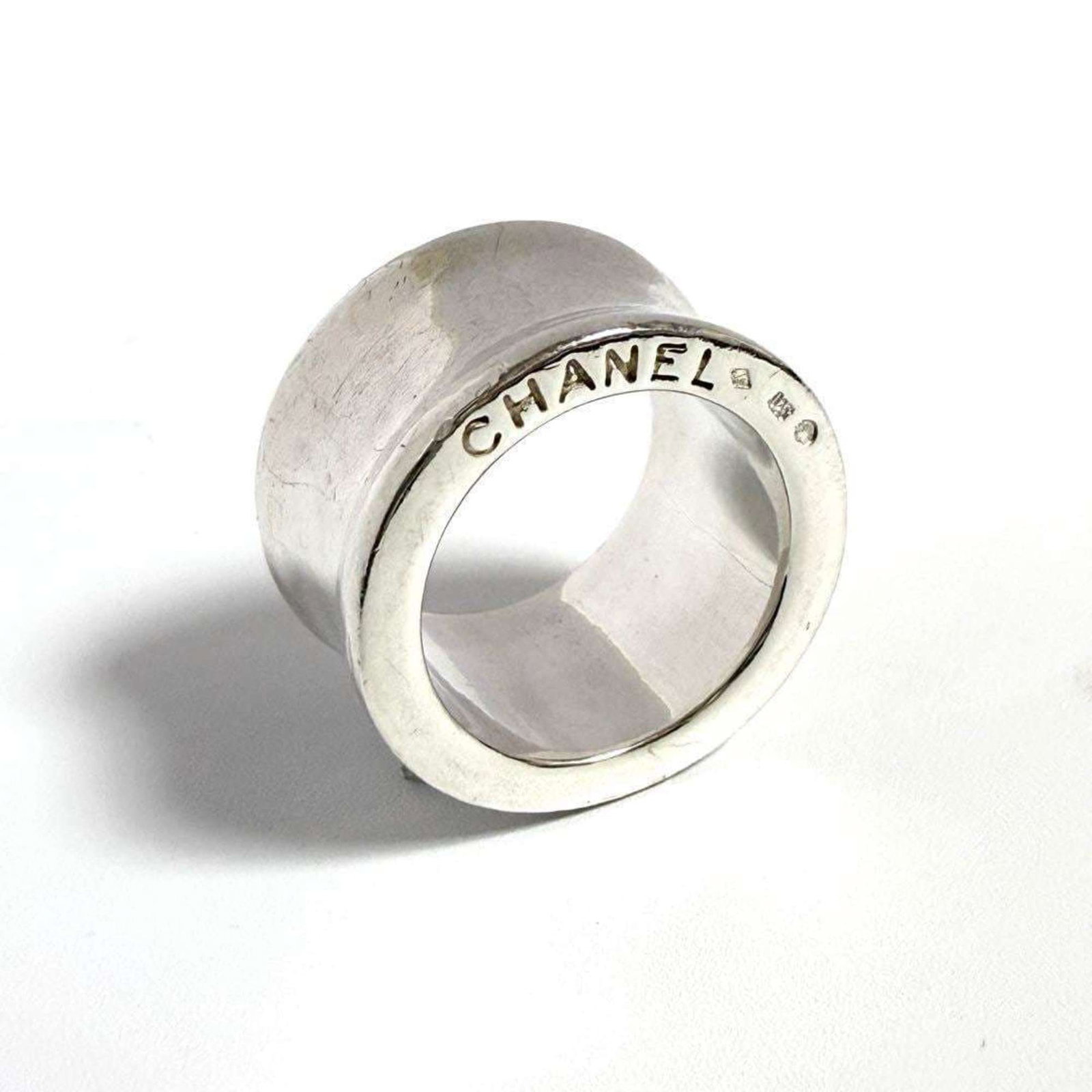 Chanel silver band ring 925 - 2