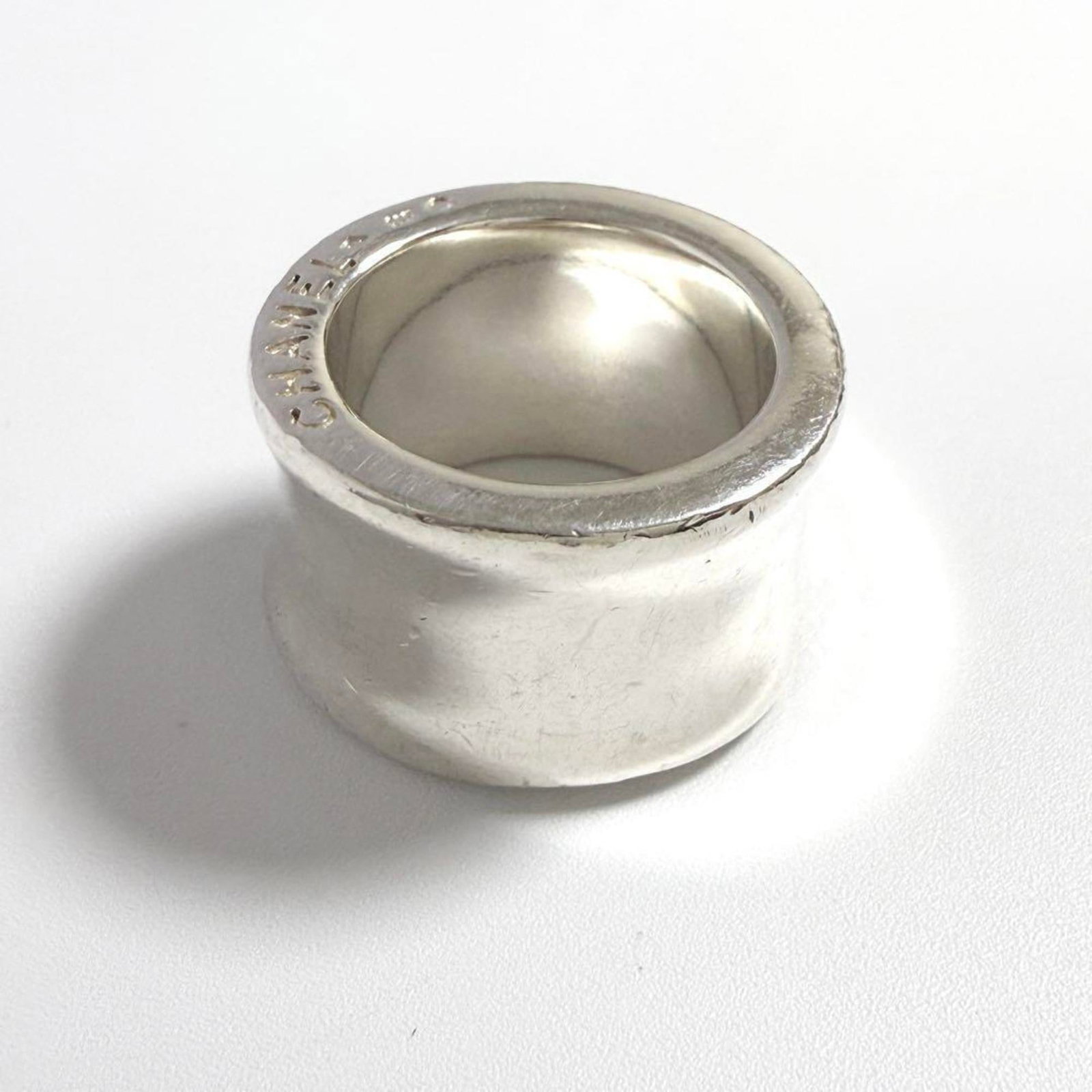 Chanel silver band ring 925 - 3
