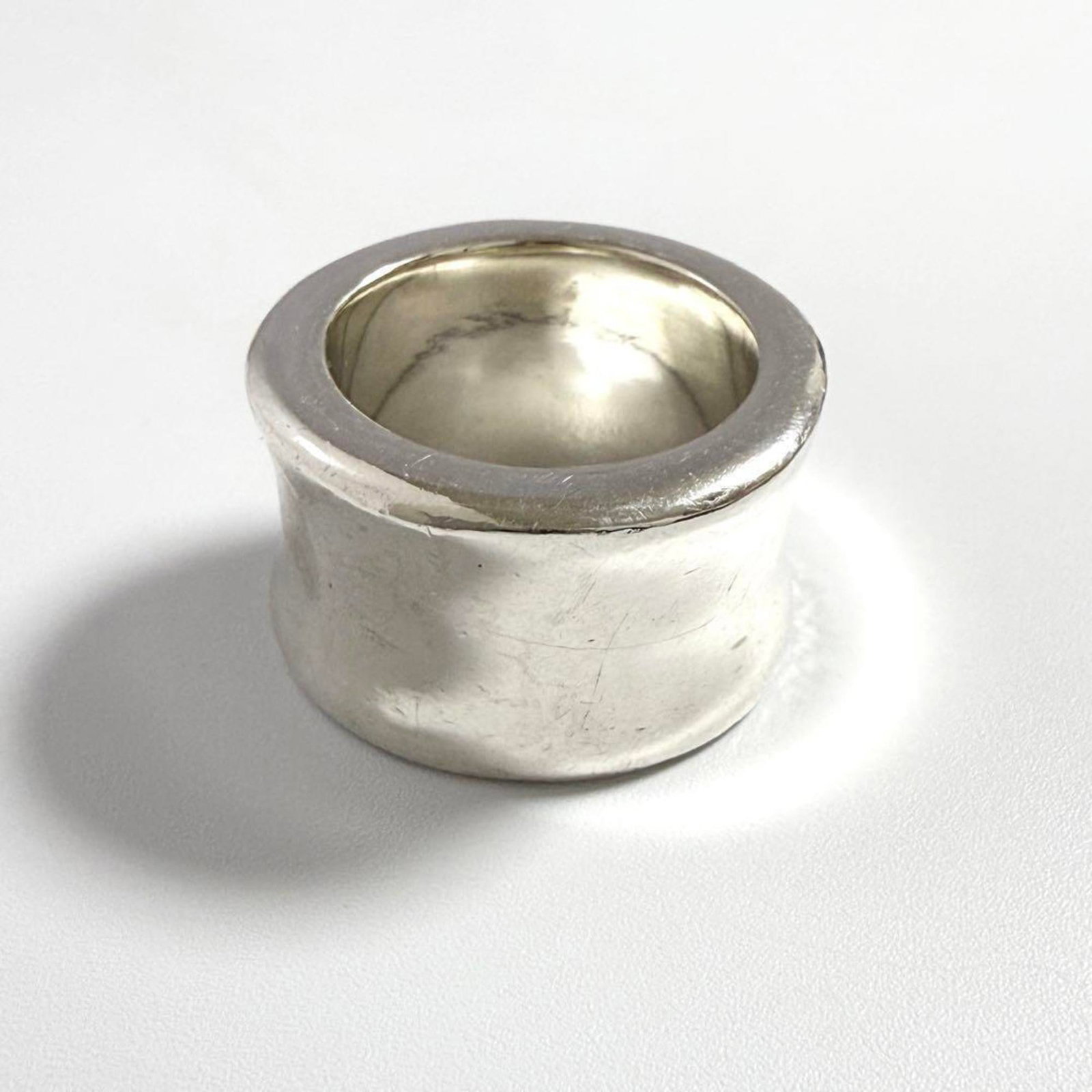 Chanel silver band ring 925 - 4