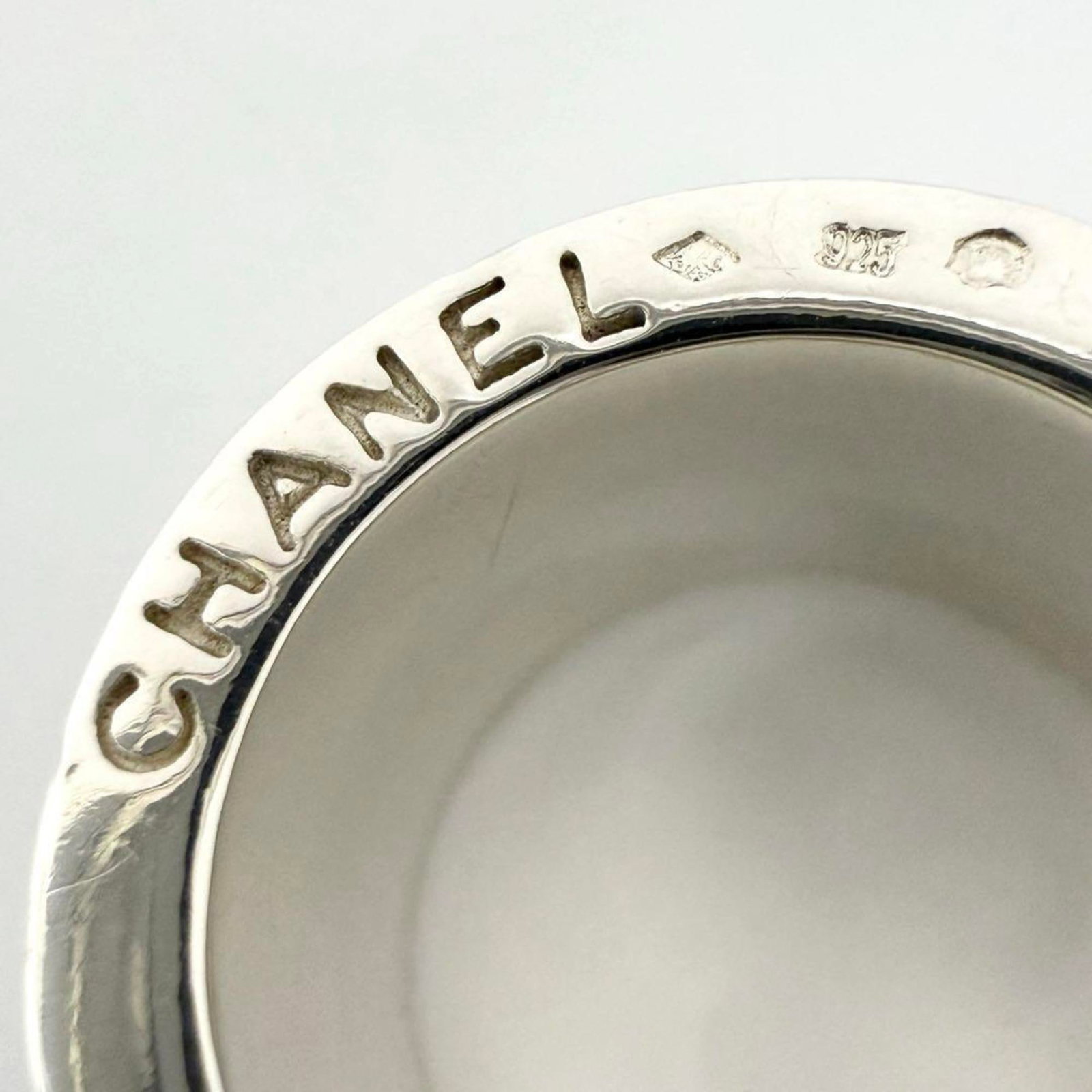 Chanel silver band ring 925 - 7