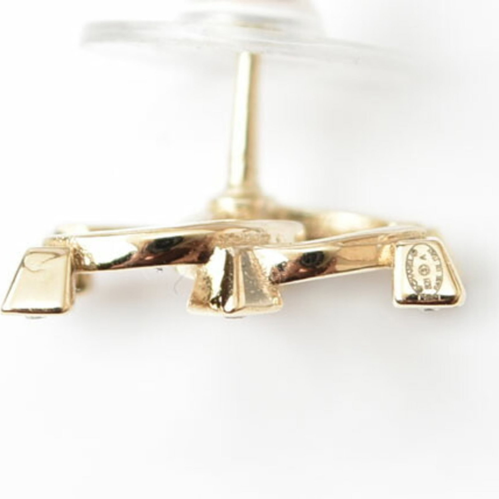 Metal Stud Chanel Earrings - 5