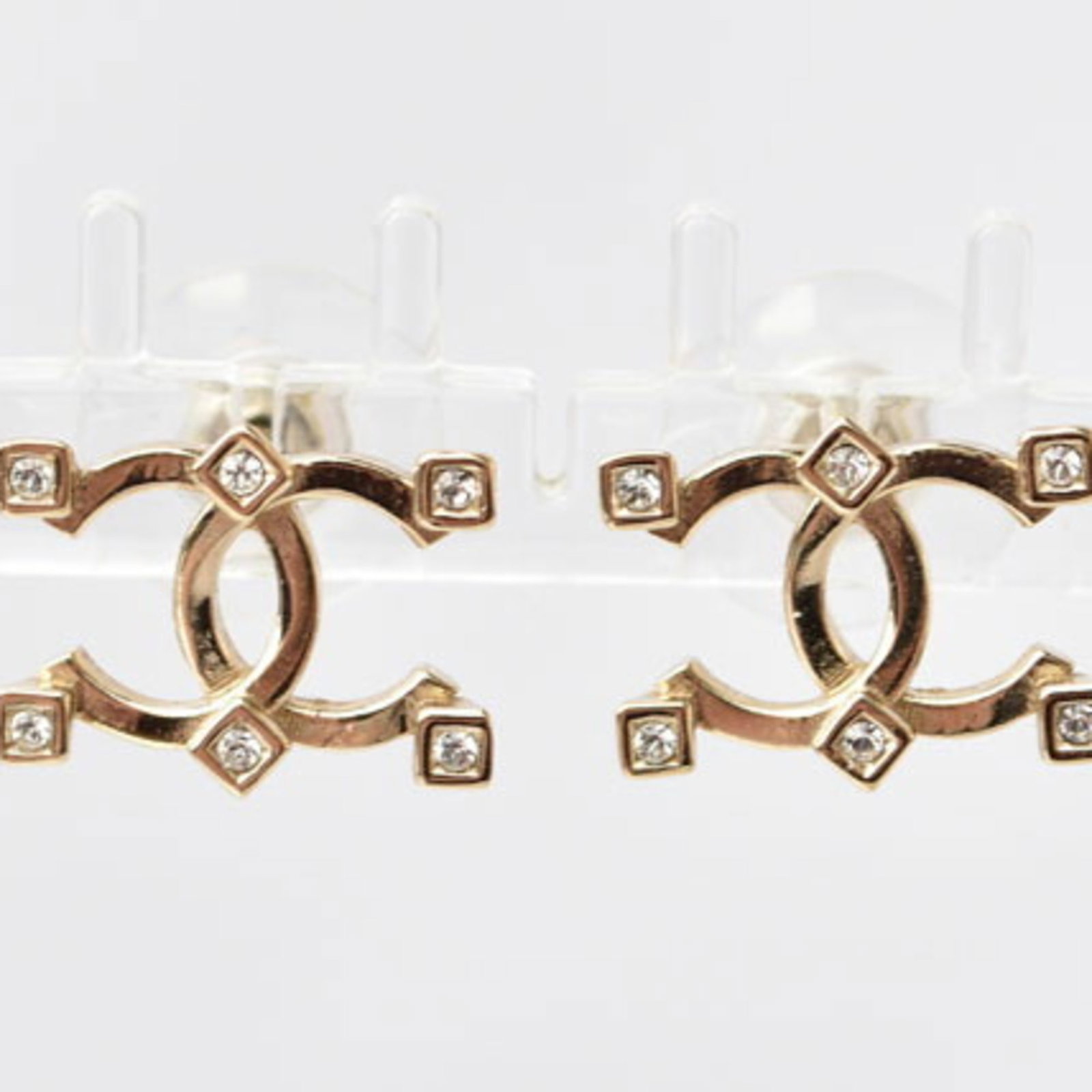 Metal Stud Chanel Earrings - 6