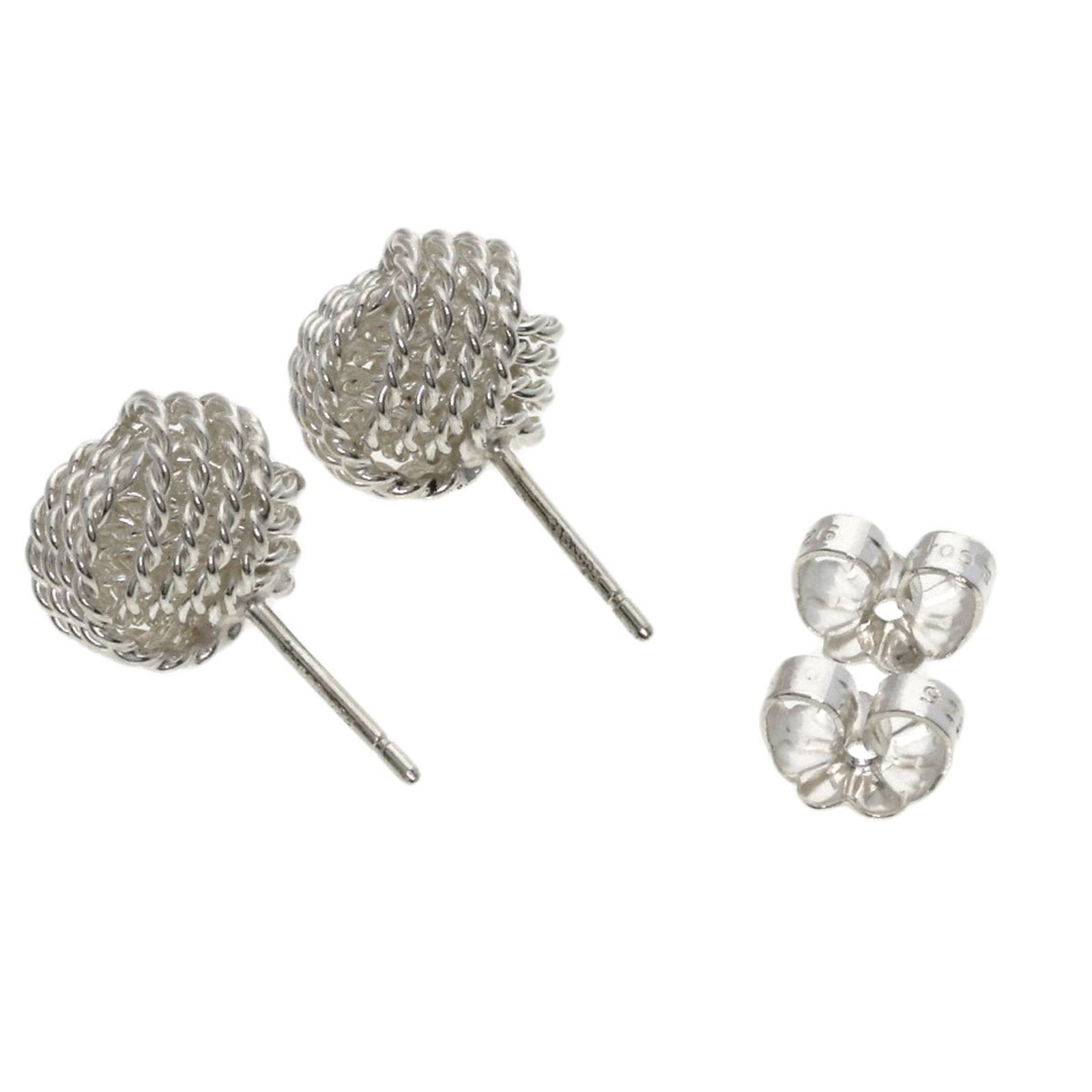 Tiffany silver earrings stud - 2