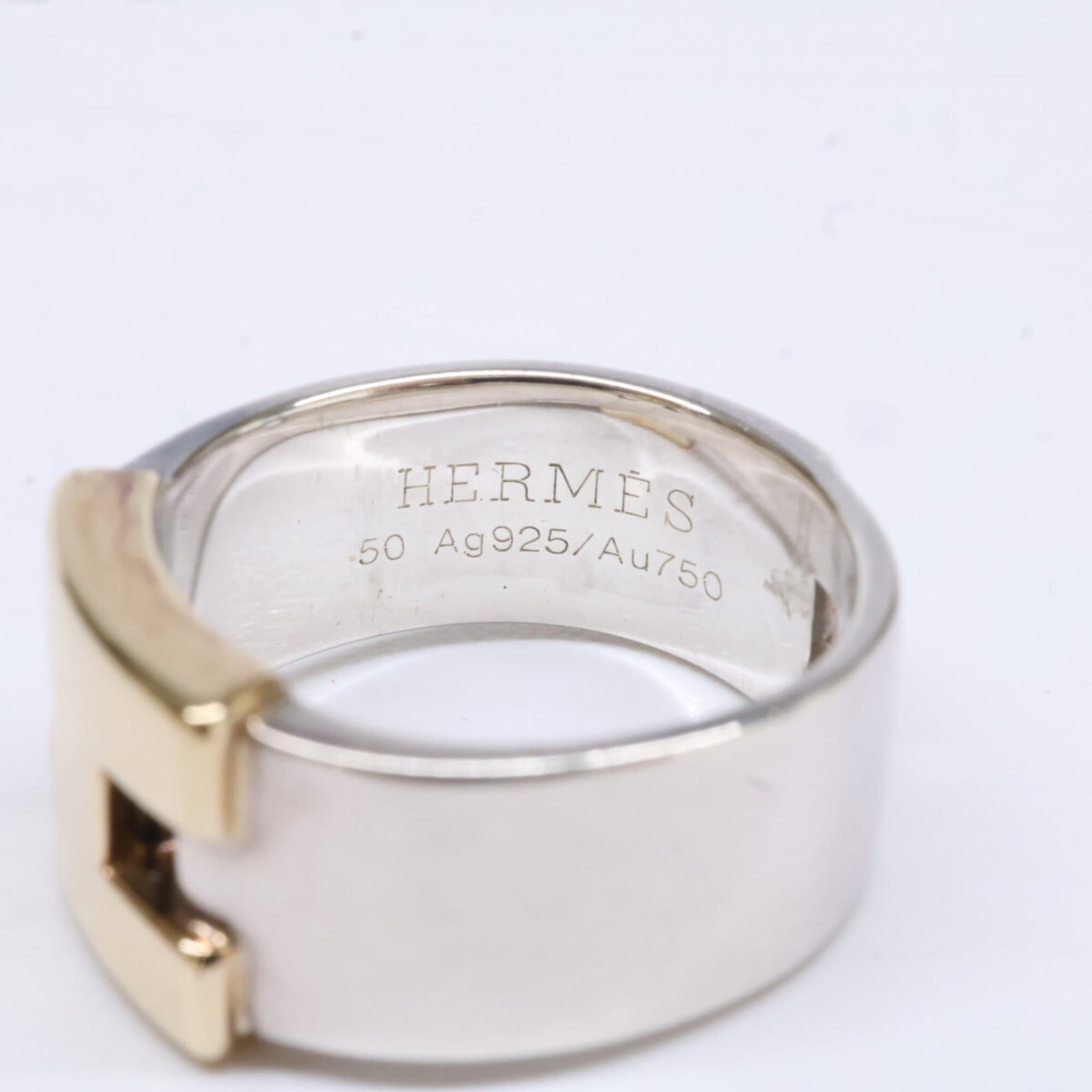 Silver Ring Band Hermes 925 - 6