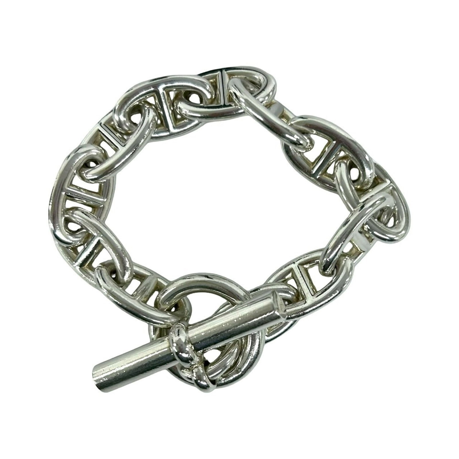 Charm Bracelet Silver 925 by Hermes: Charm Bracelet Silver 925 by Hermes Item Specifics: Brand: Hermes Type: Charm bracelet Gender: Women Material: Silver 925 Color: Silver Length: 23.5cm / 9.25'' Product Disclaimer: Items may exhibit li