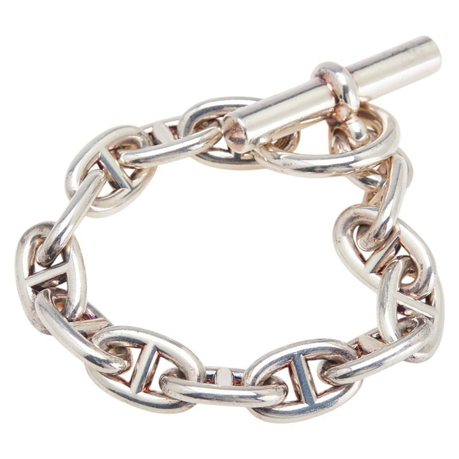 Charm Bracelet Silver 925 by Hermes: Charm Bracelet Silver 925 by Hermes Silver 925 by Hermes Charm Bracelet - A Timeless Accessory. This elegant charm bracelet features high-quality silver material and measures 13cm in length, making
