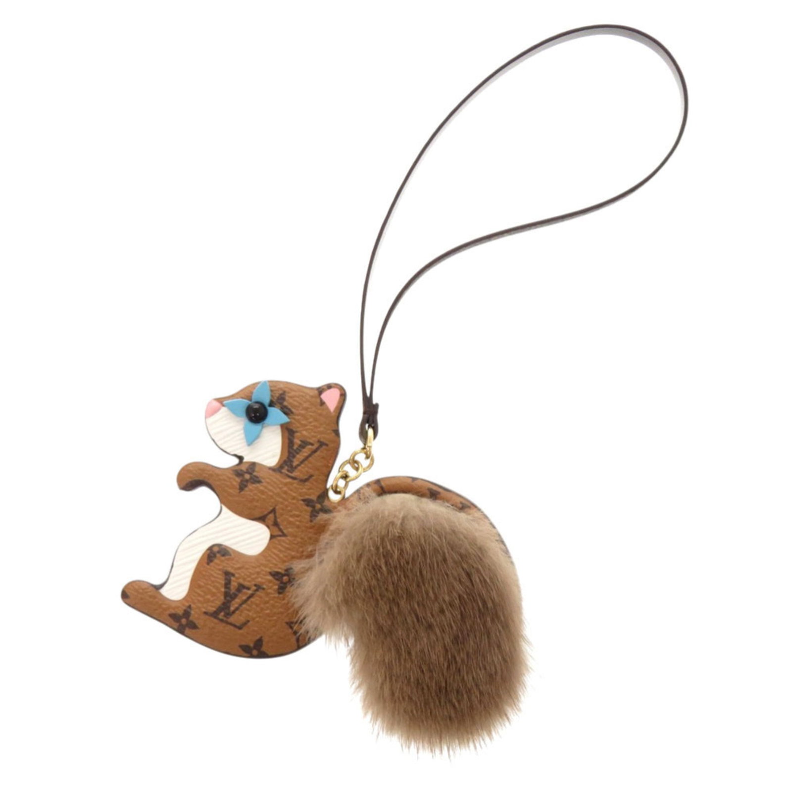 Louis Vuitton Monogram Fur Handbag Charm: Louis Vuitton Monogram Fur Handbag Charm The Louis Vuitton Monogram Fur Handbag Charm boasts a luxurious combination of mink fur and iconic monogram leather, showcasing the brand's signature style.