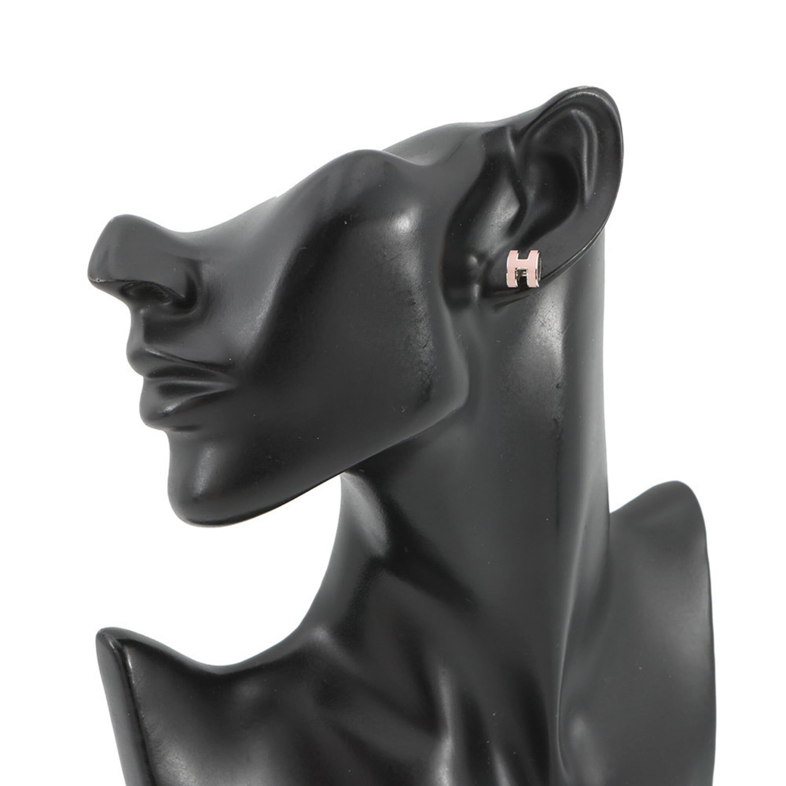 Metal Lacquer Stud Earrings Hermes - 4