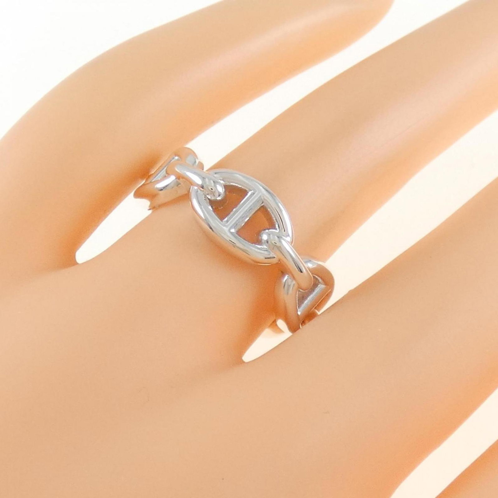 Silver Ring Band Hermes 925 - 4