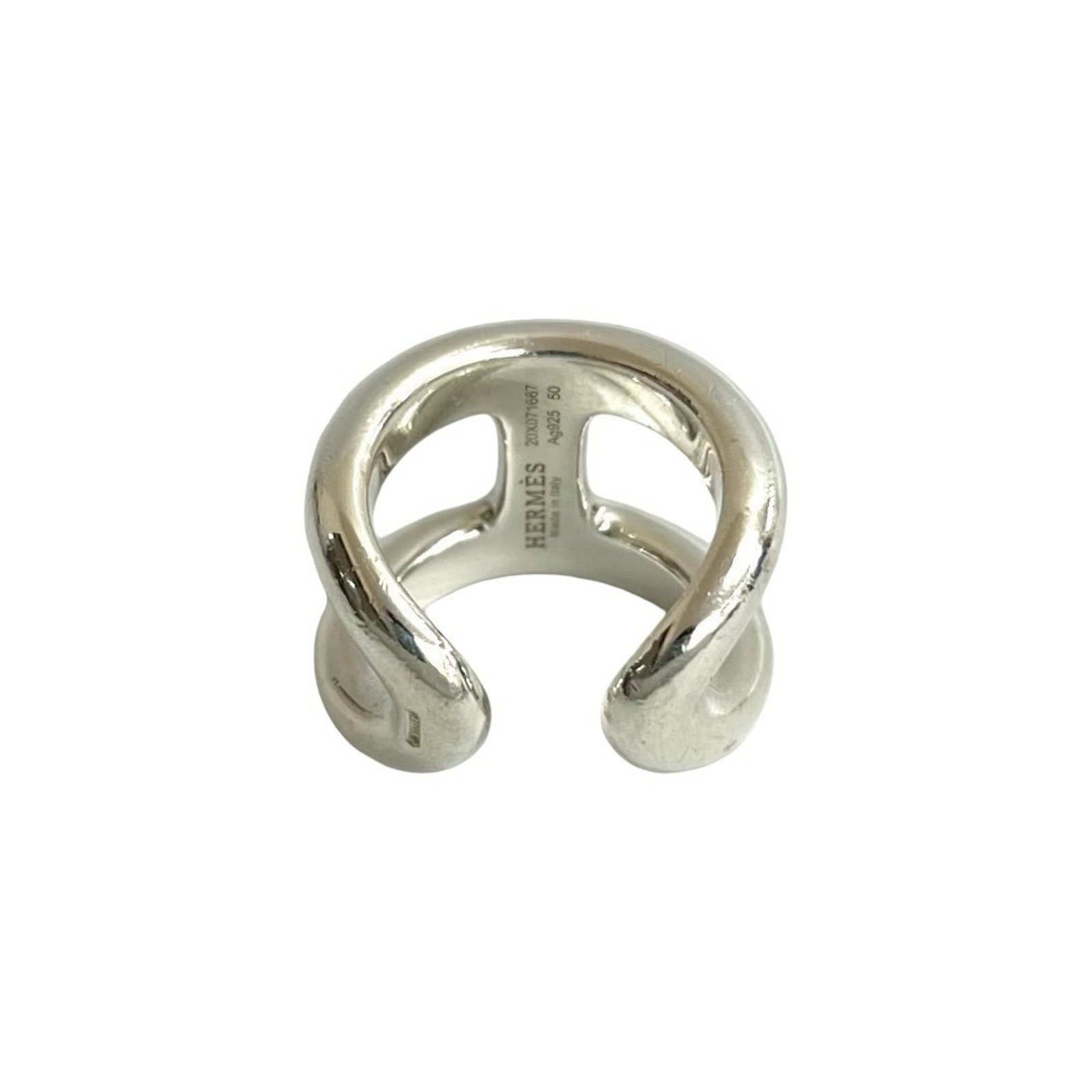 Silver Ring Band Hermes 925 - 6