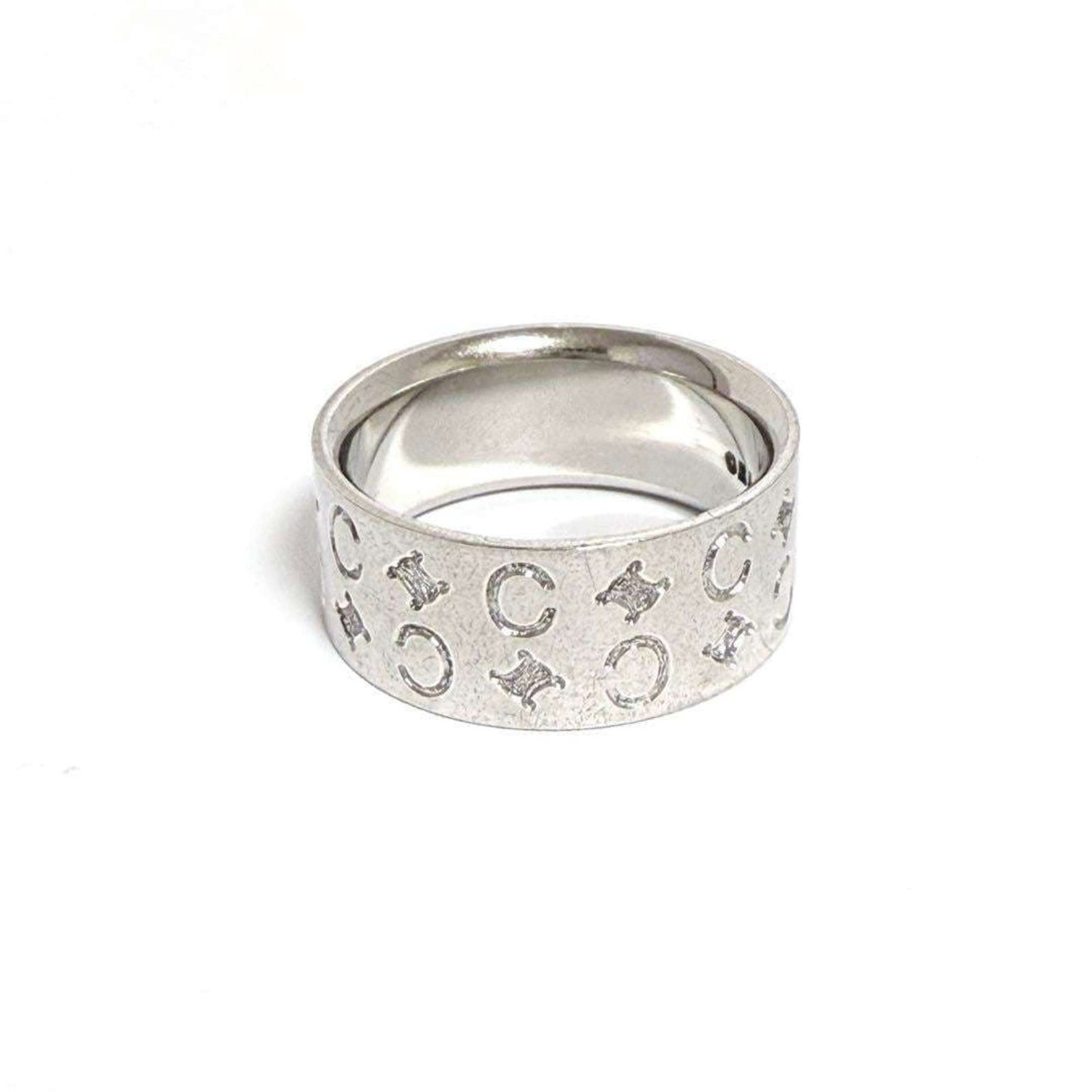 Silver ring Celine band - 2