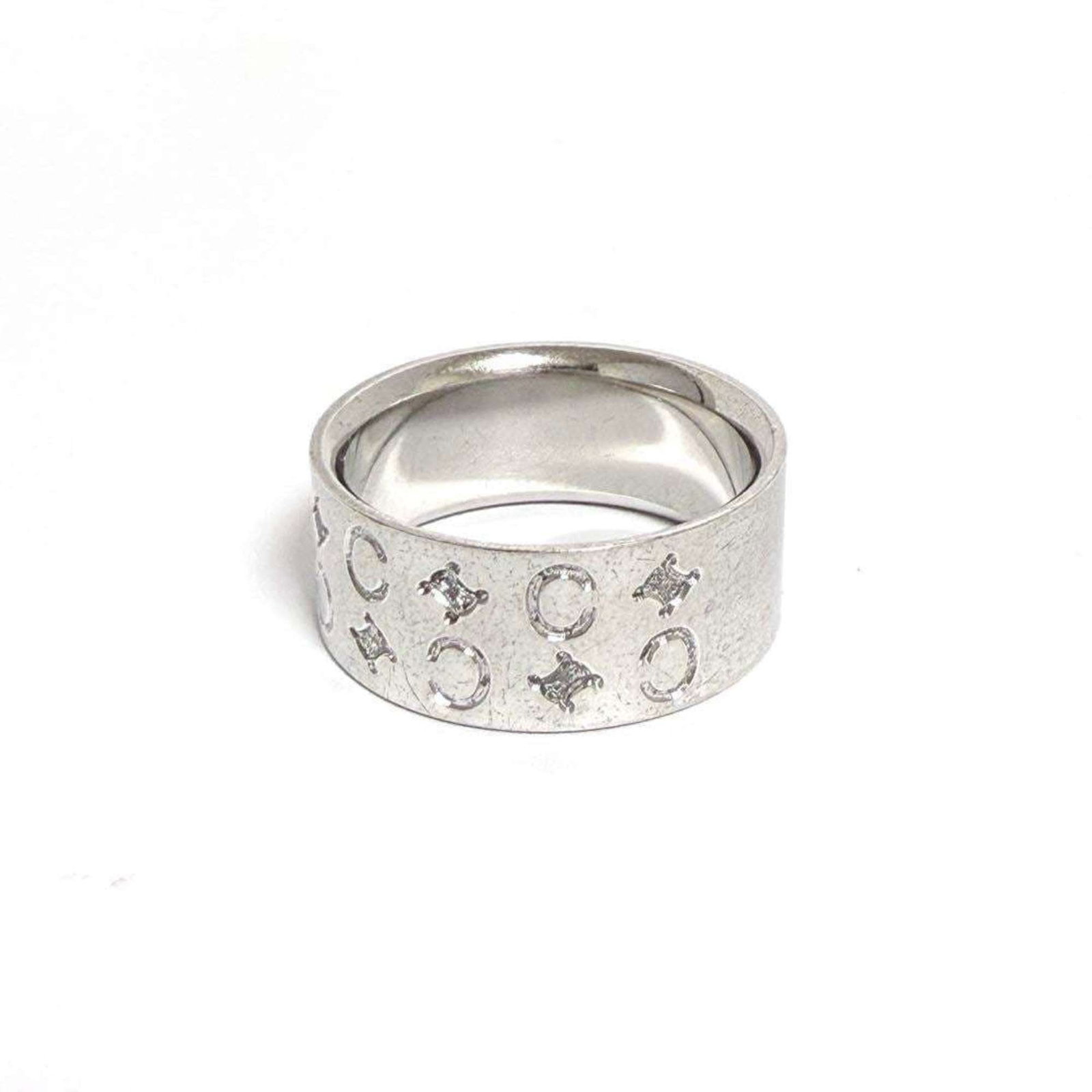 Silver ring Celine band - 3