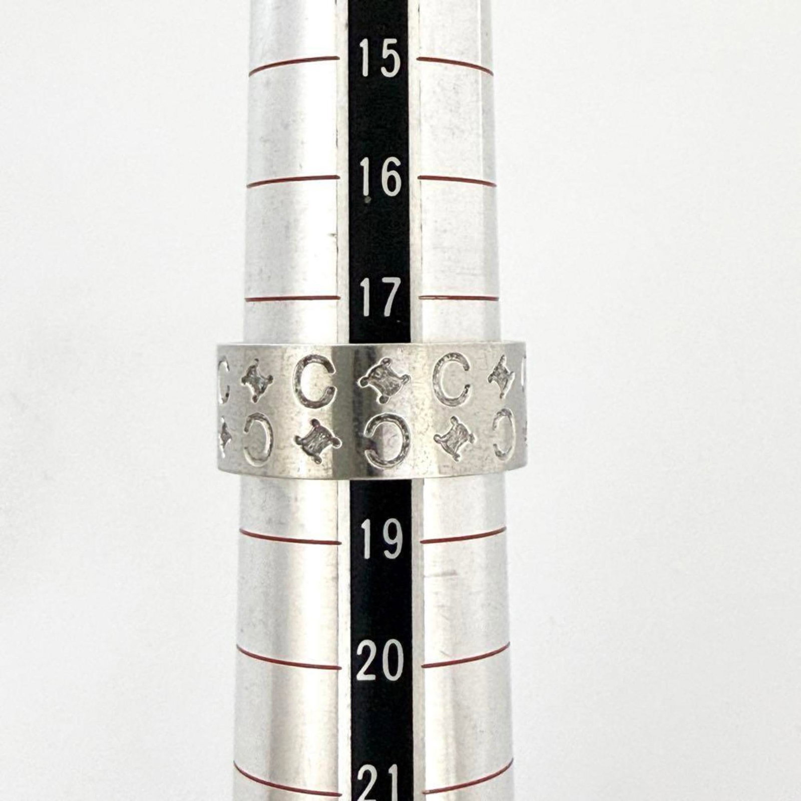 Silver ring Celine band - 6