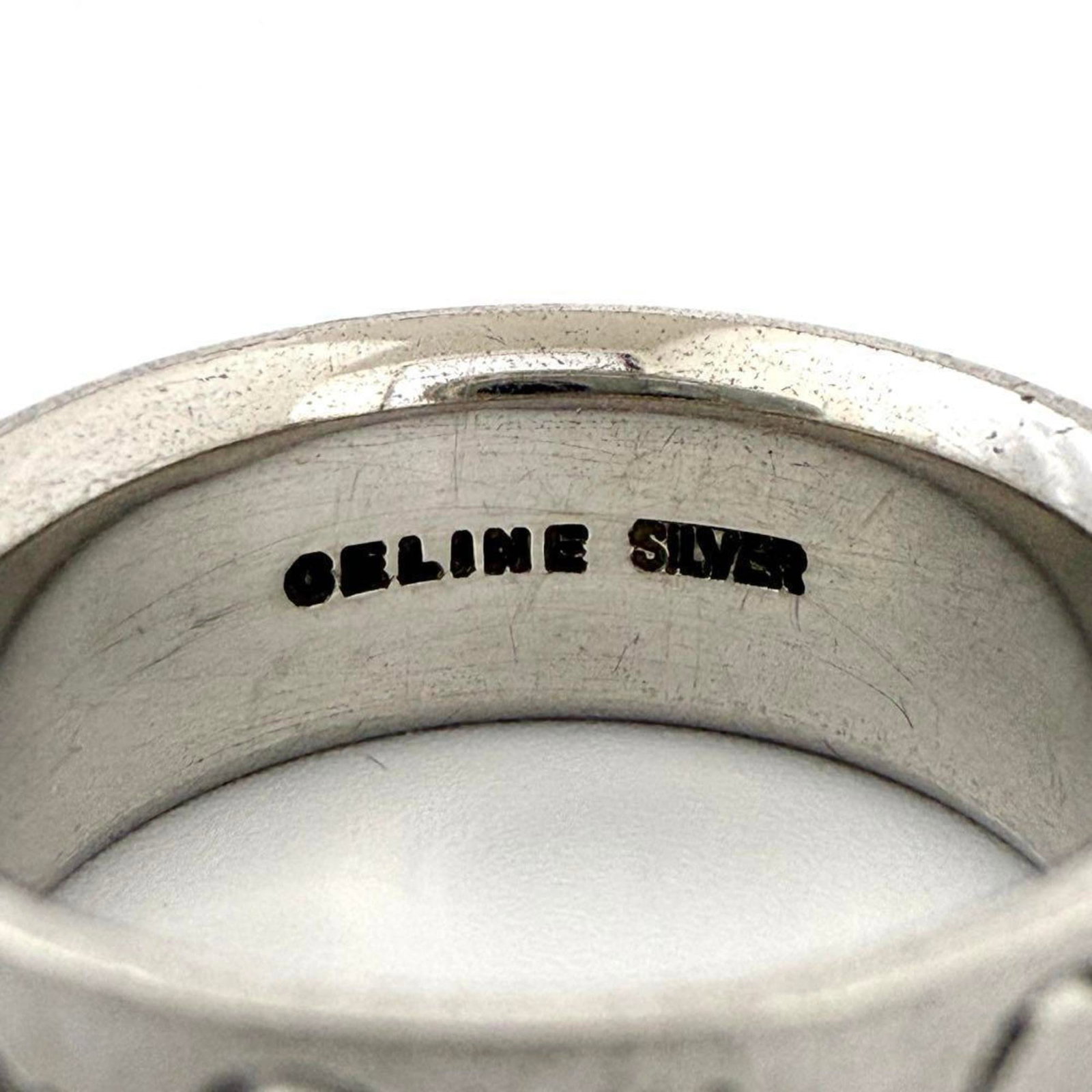 Silver ring Celine band - 7