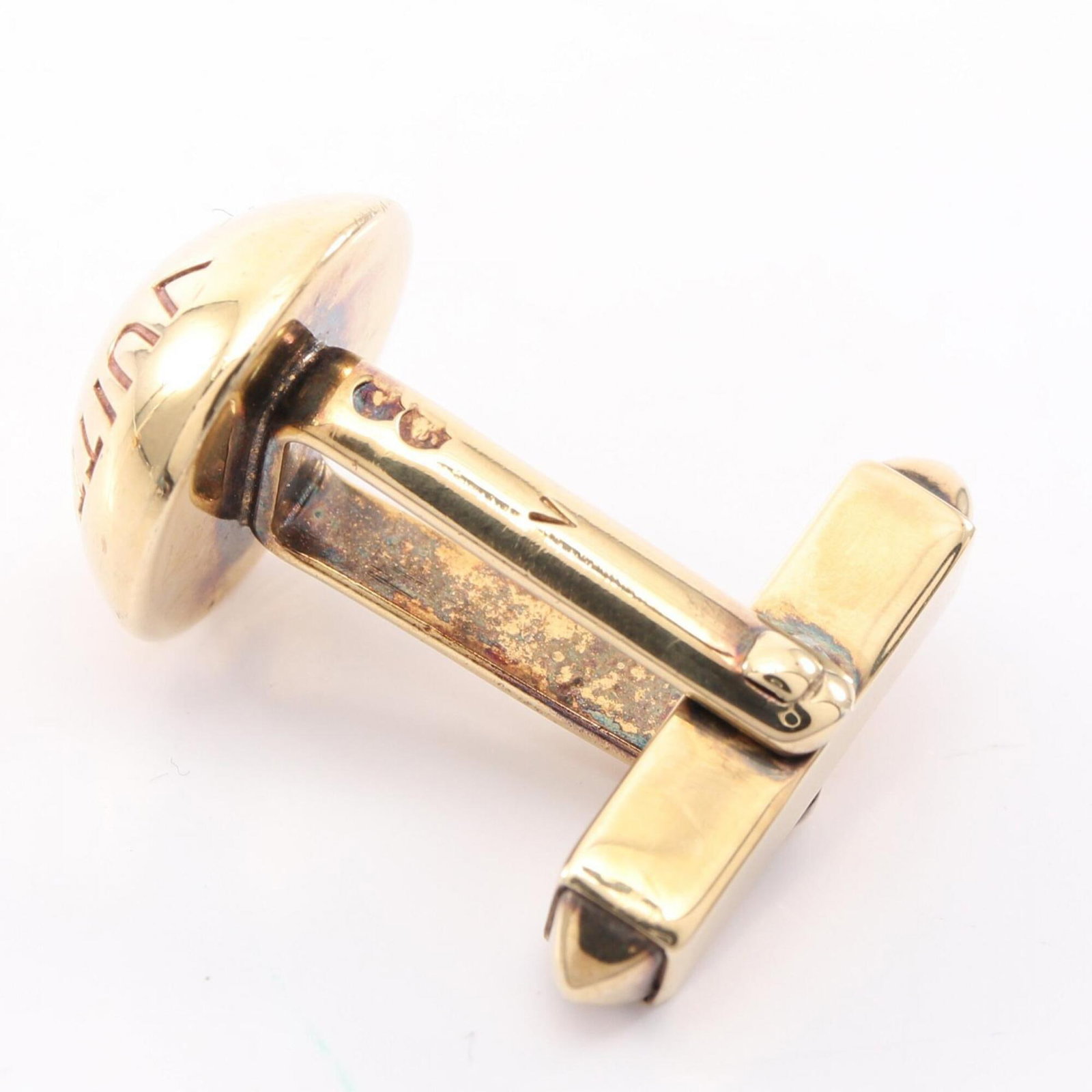 Louis Vuitton cufflinks gold plating - 4