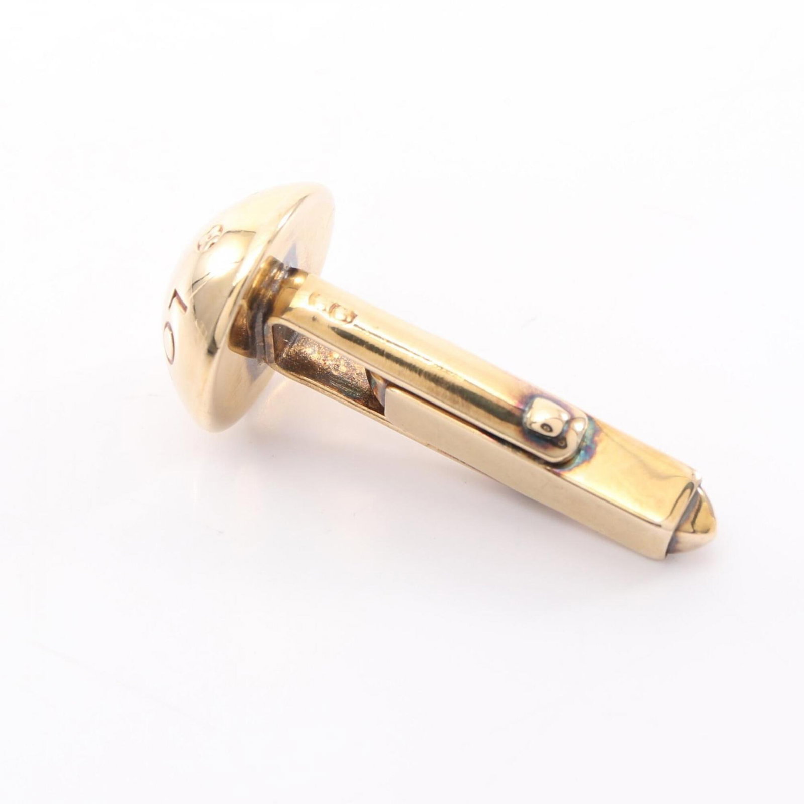 Louis Vuitton cufflinks gold plating - 7