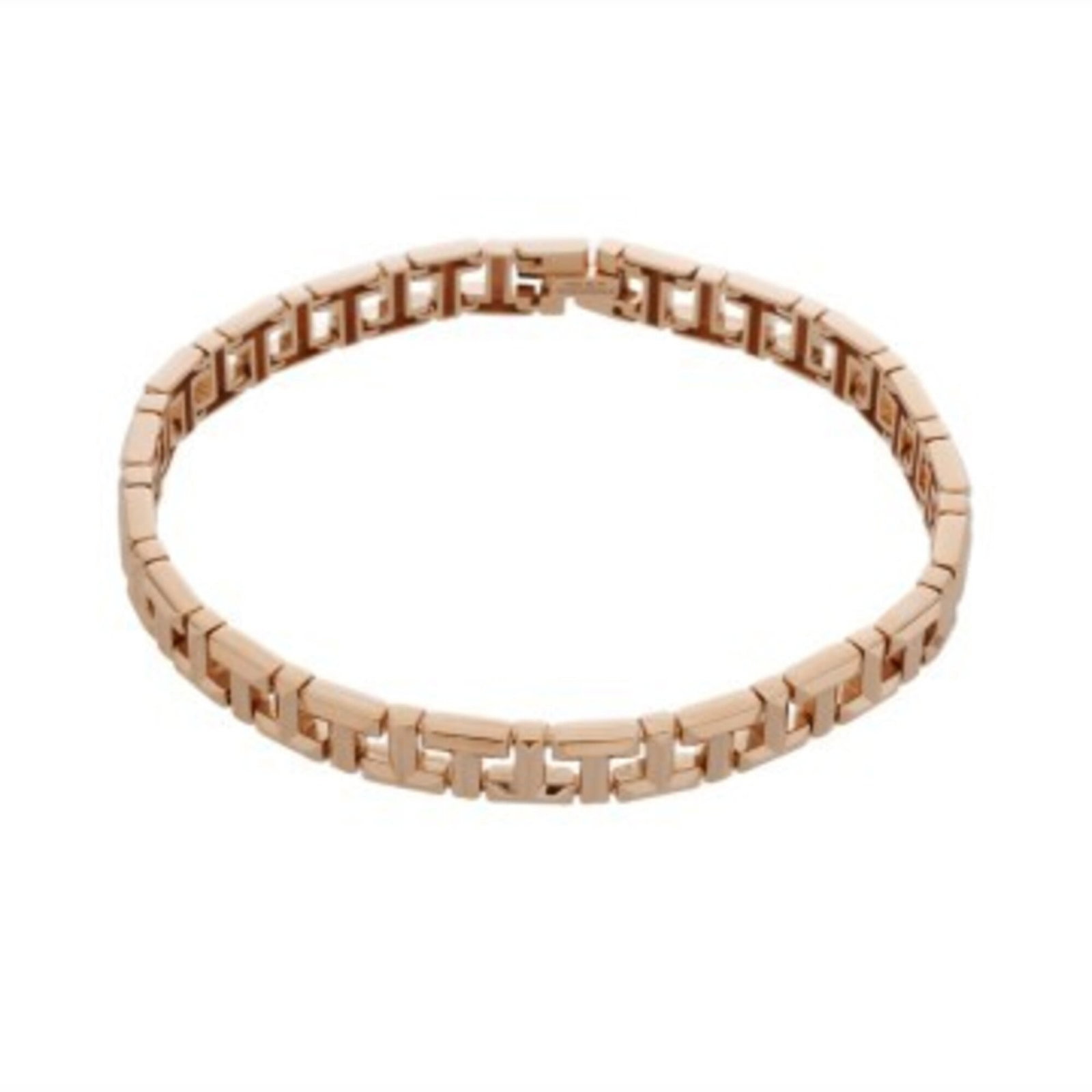 Charm bracelet pink gold 18K: Charm bracelet pink gold 18K Item Specifics: Brand: Tiffany Country of Origin: Italy Type: Charm bracelet Gender: Women Material: Pink gold (18K) Length: 18.5cm / 7.28'' Product Disclaimer: Items may 