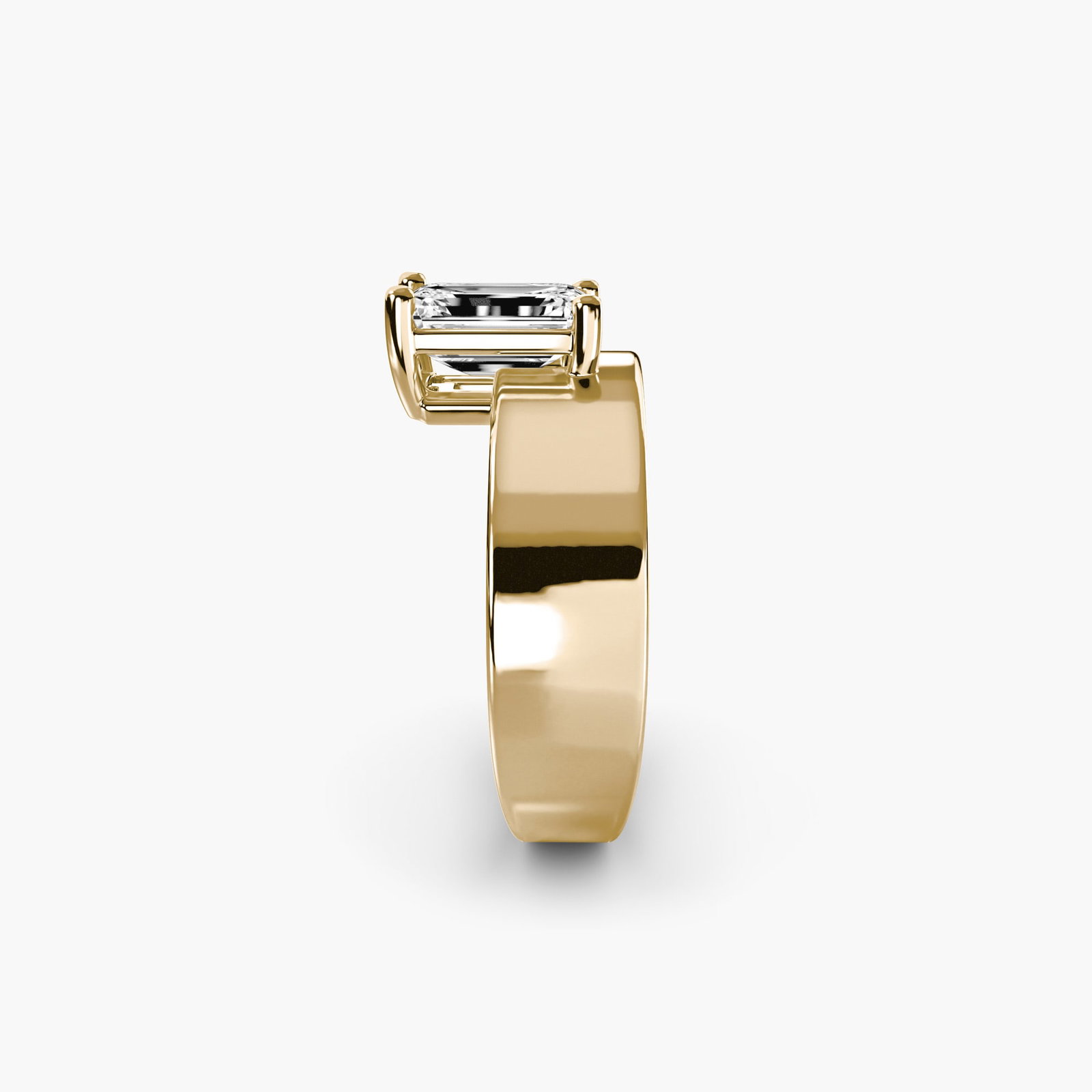 Vintage Emerald 14Kt Yellow Gold Ring Setting - 3