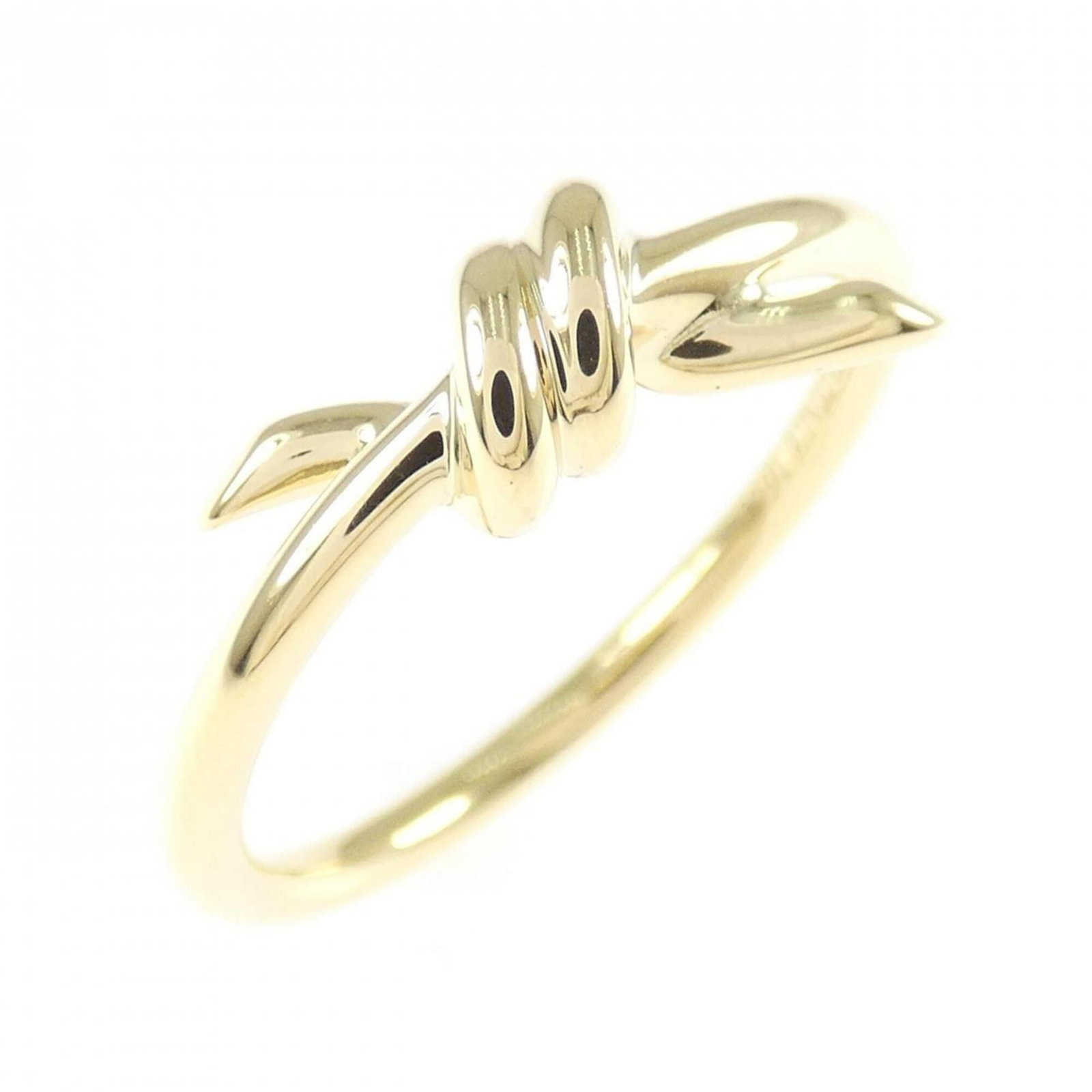 Tiffany gold ring band yellow: Tiffany gold ring band yellow Yellow gold (18K) band ring with Tiffany hallmark, available in US size 6 and Japanese size 11.0. This classic design showcases the luxurious feel of 18K yellow gold,