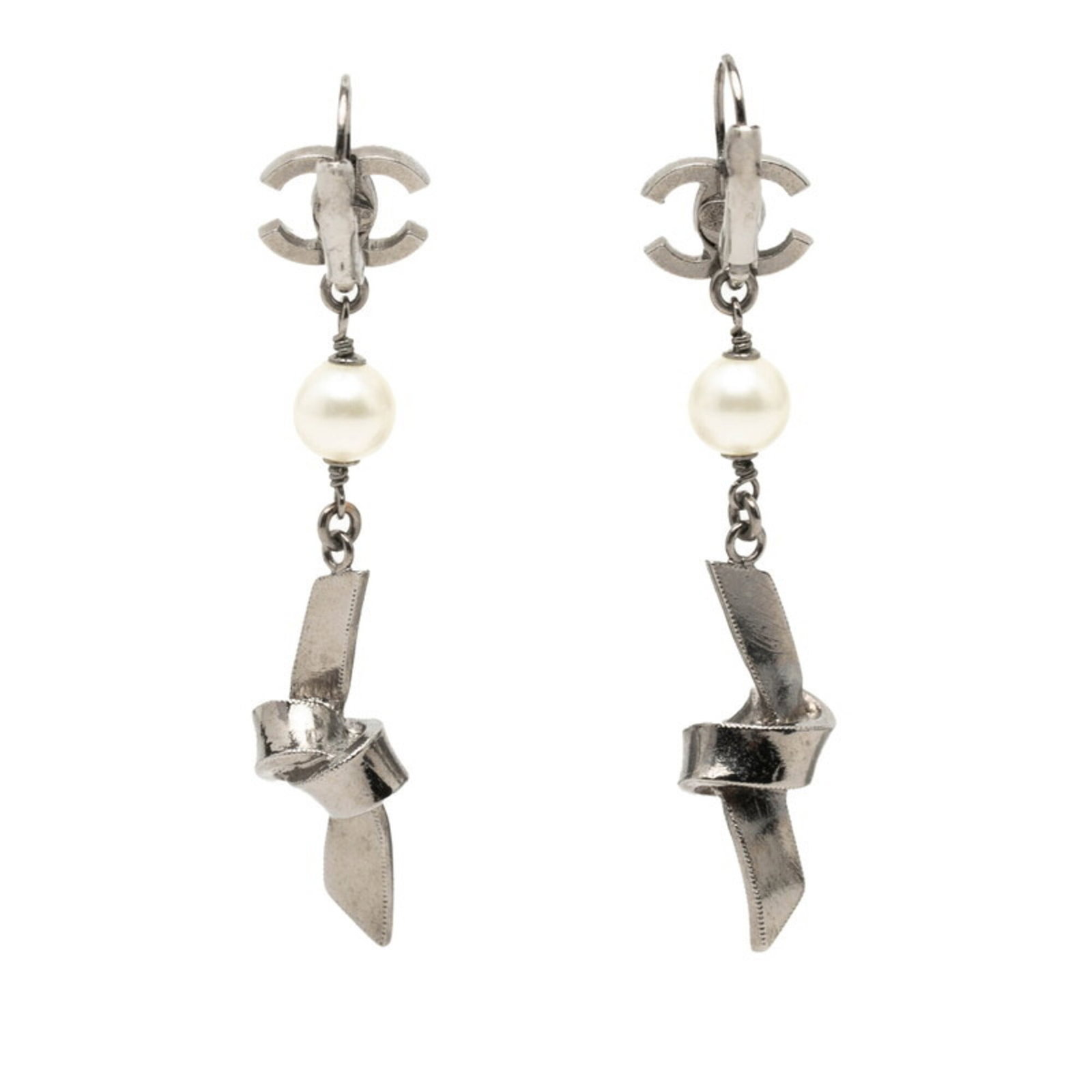 Metal Stud Chanel Earrings - 2