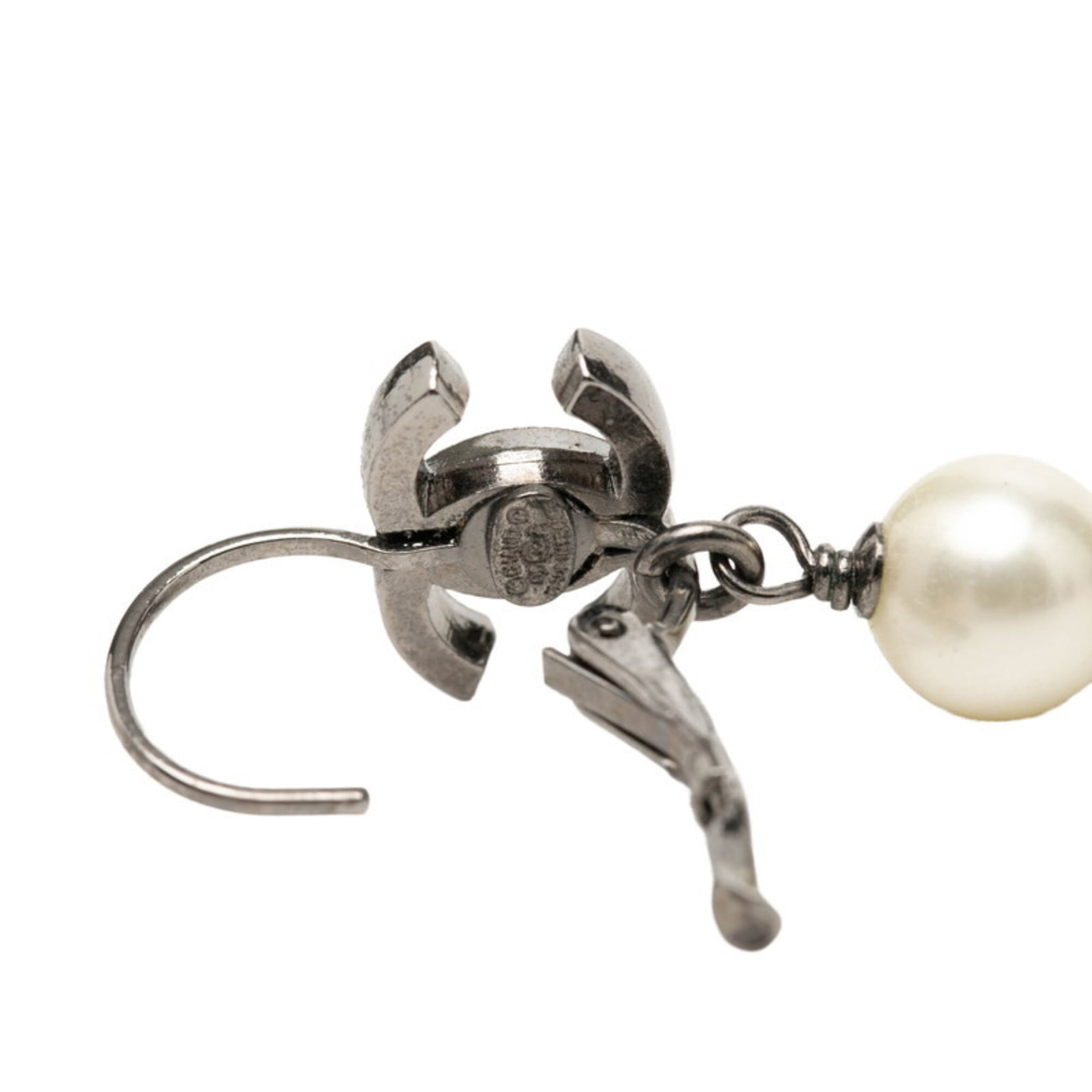 Metal Stud Chanel Earrings - 3